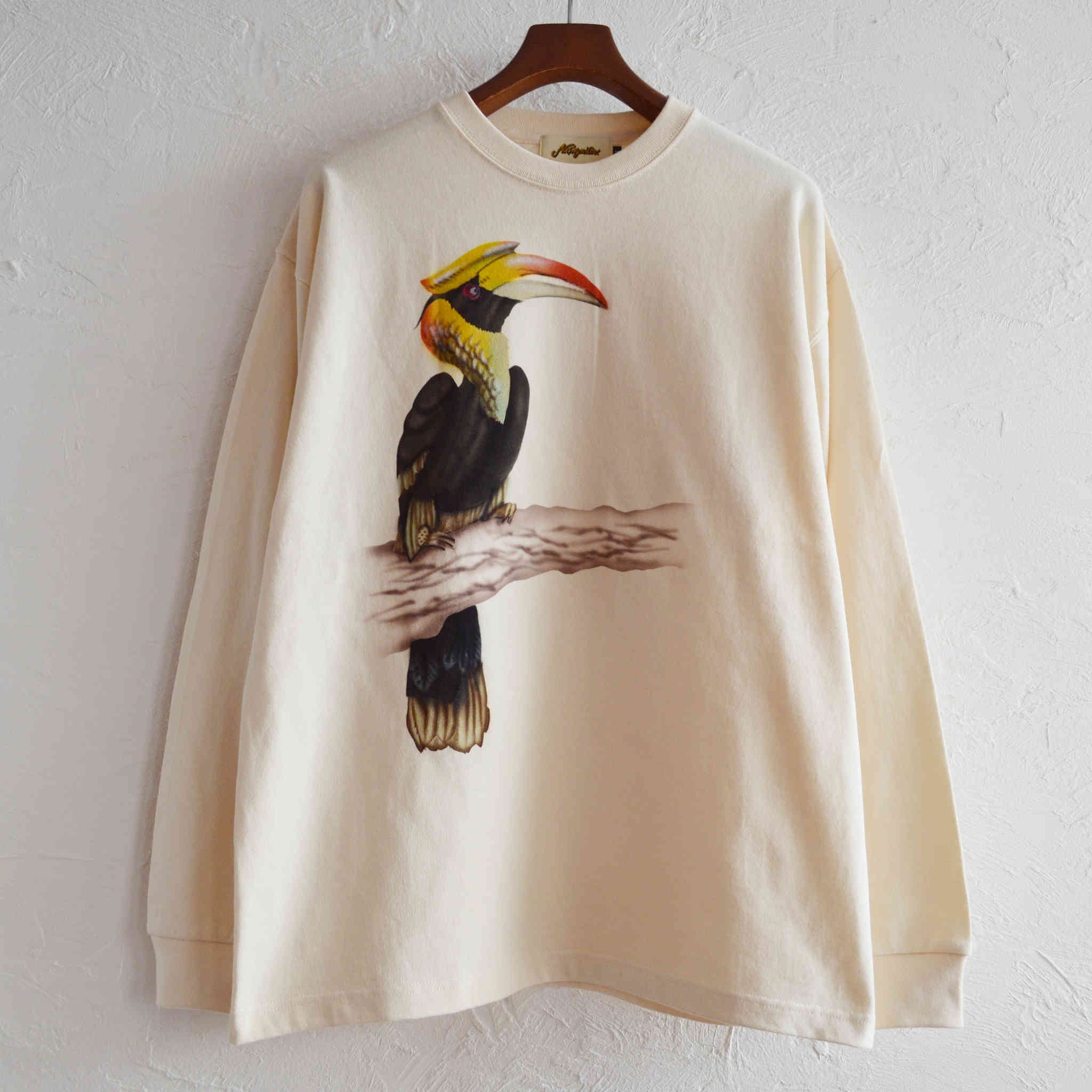 Nasmgwam. ナスングワム / GRATE INDIAN HORNBILL LS TEE グレートインディアンホーンビルロンティー (NATURAL ナチュラル)