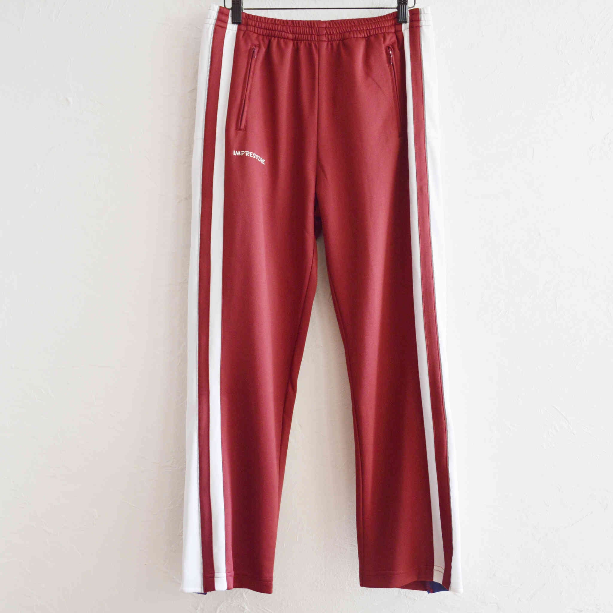 IMPRESTORE インプレストア / WARREN | BASKET JERSEY PANTS バスケットジャージパンツ (MAROON マルーン)