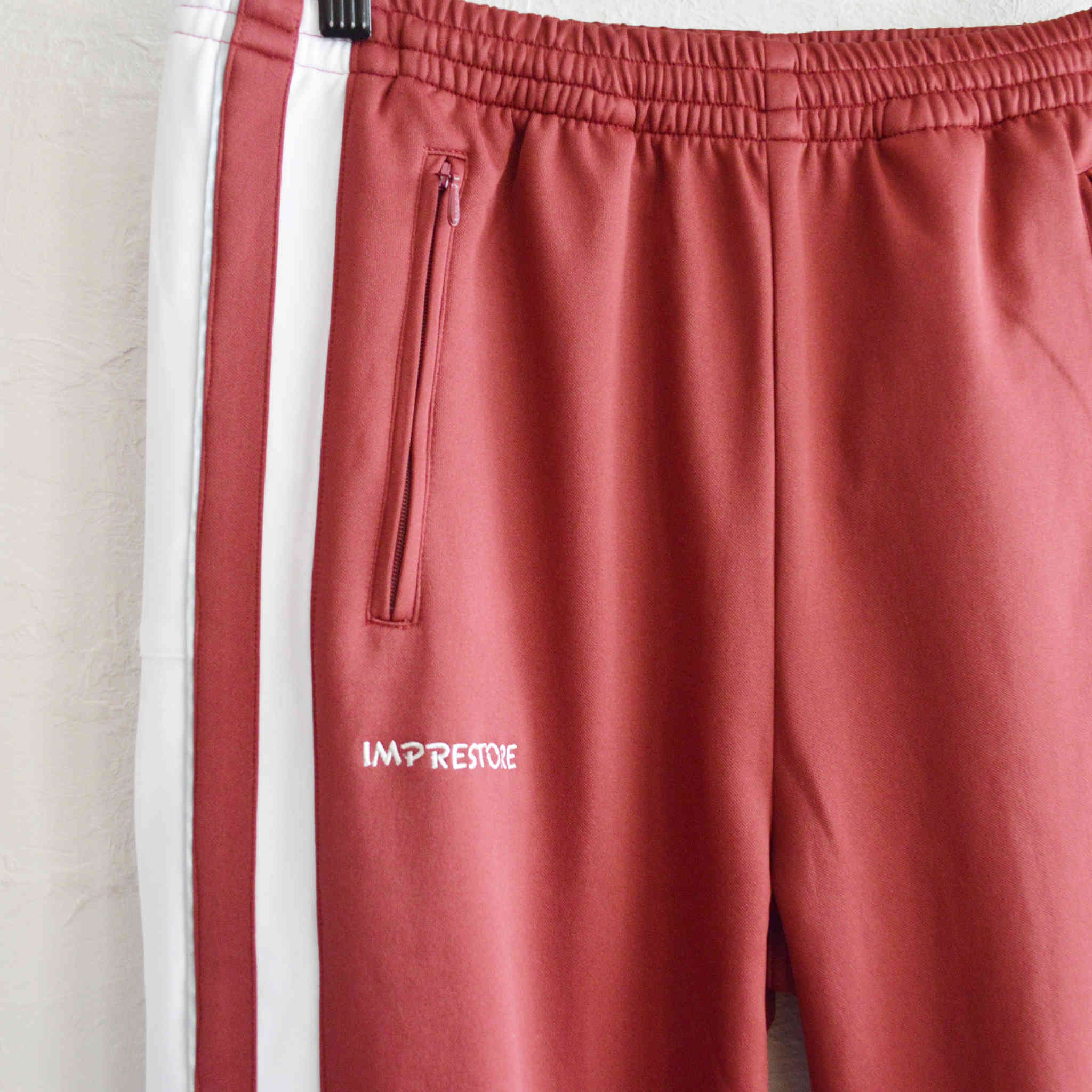 IMPRESTORE インプレストア / WARREN | BASKET JERSEY PANTS バスケットジャージパンツ (MAROON マルーン)