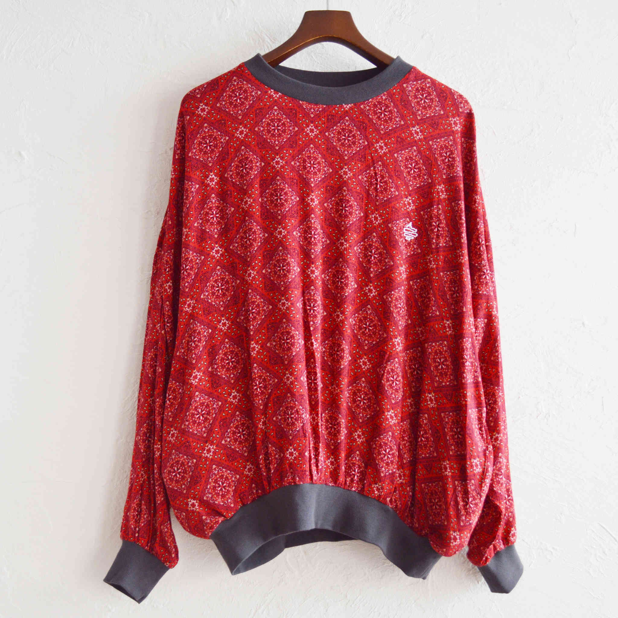 ALDIES アールディーズ / Tehran Big Crew Neck テヘランビッグクルーネック (RED レッド)