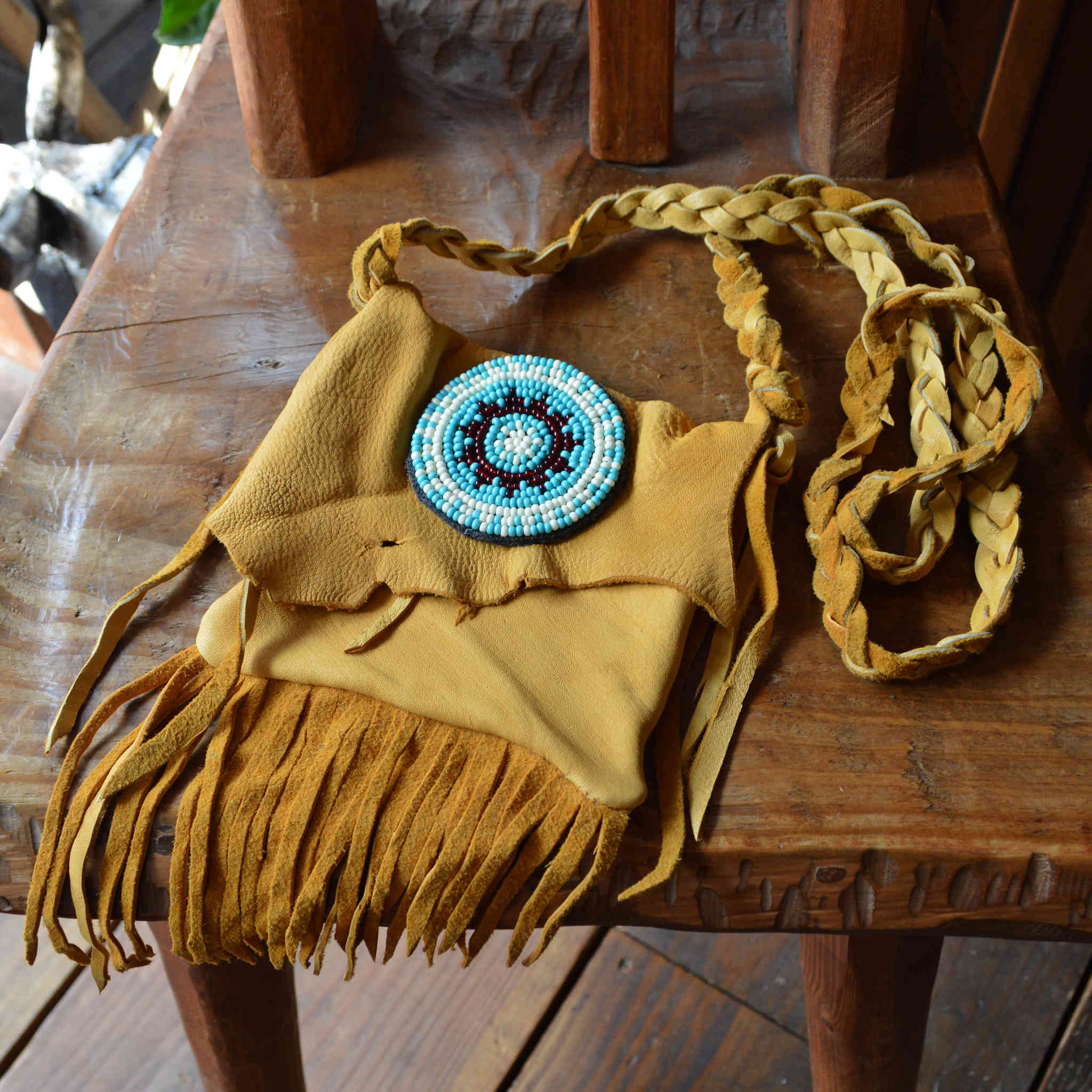 Indian jewelry インディアンジュエリー / Navajo Medicine Bag ナバホ族メディスンバッグ LINDA LEE リンダリー