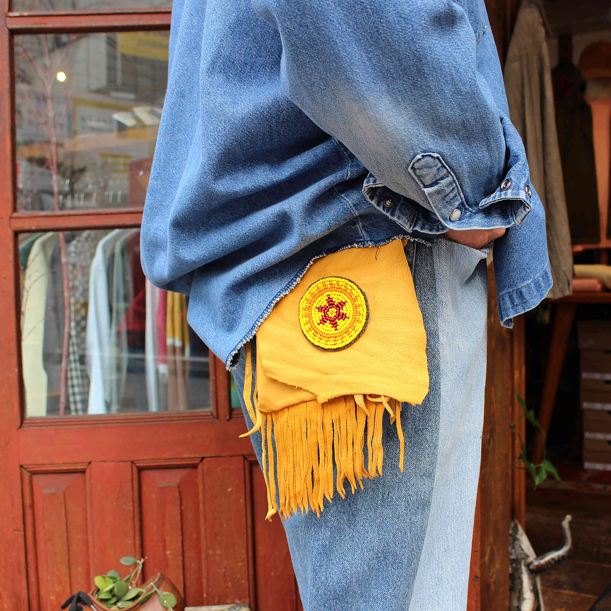 Indian jewelry インディアンジュエリー / Navajo Medicine Bag ナバホ族メディスンバッグ LINDA LEE リンダリー