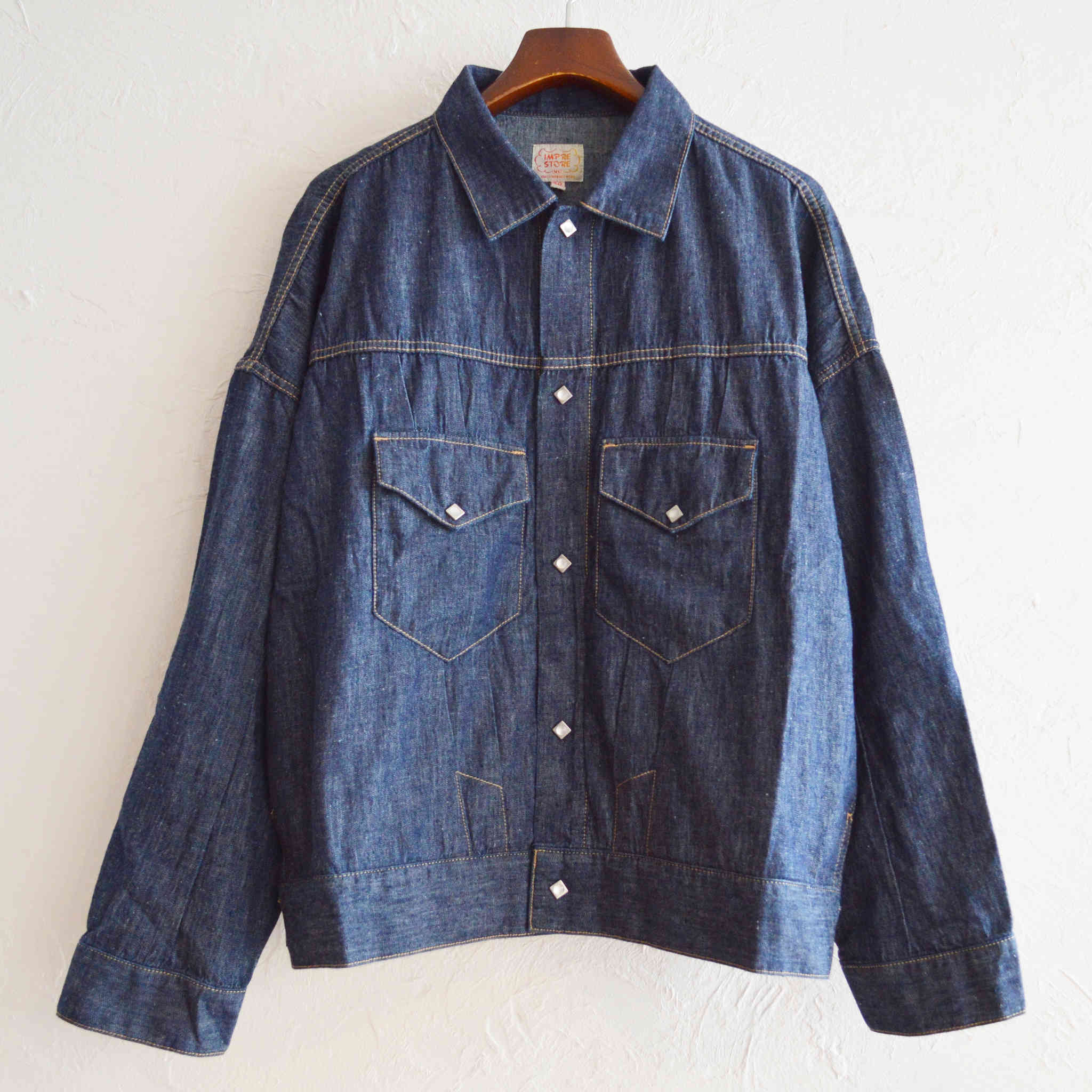 IMPRESTORE インプレストア / LORRAINE | 6.5OZ DENIM WESTERN SHORT JACKET ロレーヌ 6.5オンスデニムウエスタンショートジャケット (ONE WASH ワンウォッシュ)