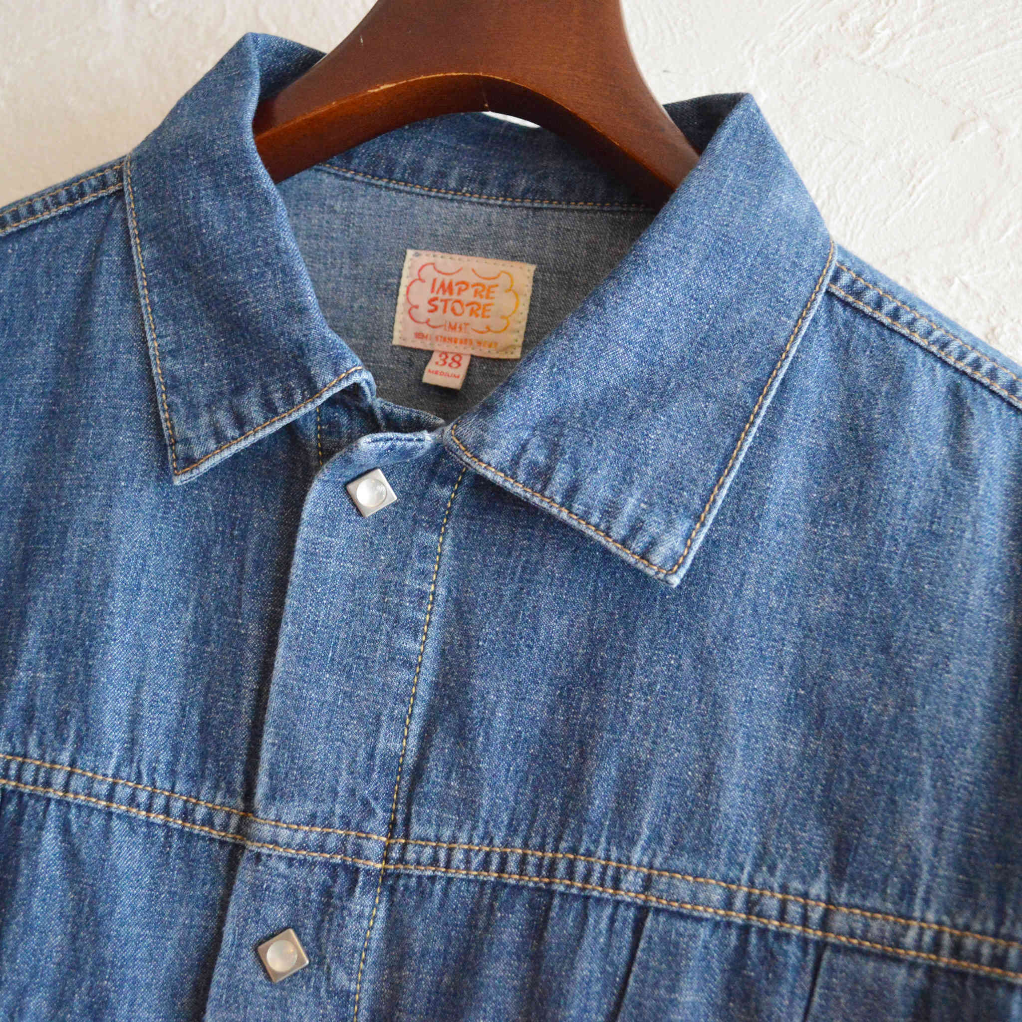 IMPRESTORE インプレストア / LORRAINE | 6.5OZ DENIM WESTERN SHORT JACKET ロレーヌ 6.5オンスデニムウエスタンショートジャケット (SPECIAL WASH スペシャルウォッシュ)