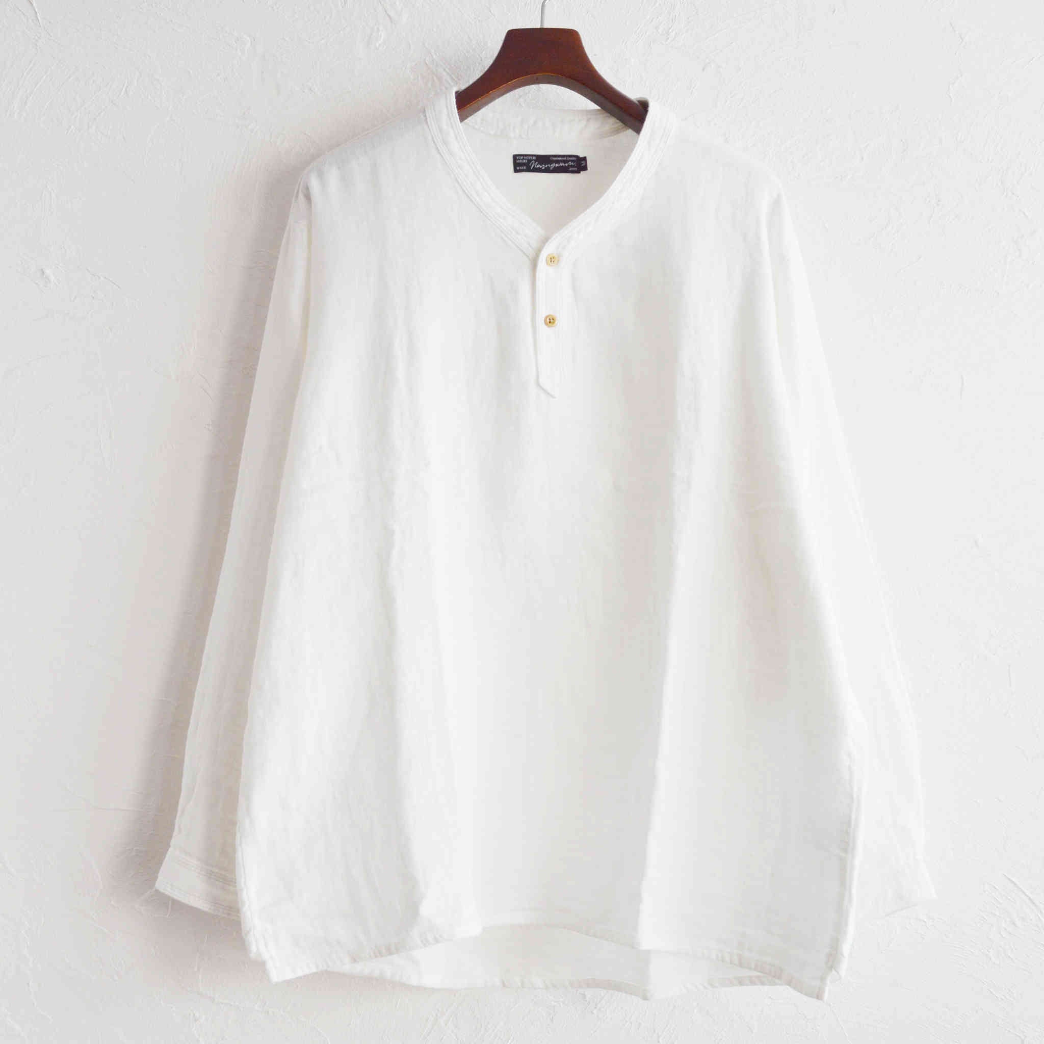 Nasngwam. ナスングワム / VAGRANT SHIRTS バークラントシャツ (WHITE ホワイト)