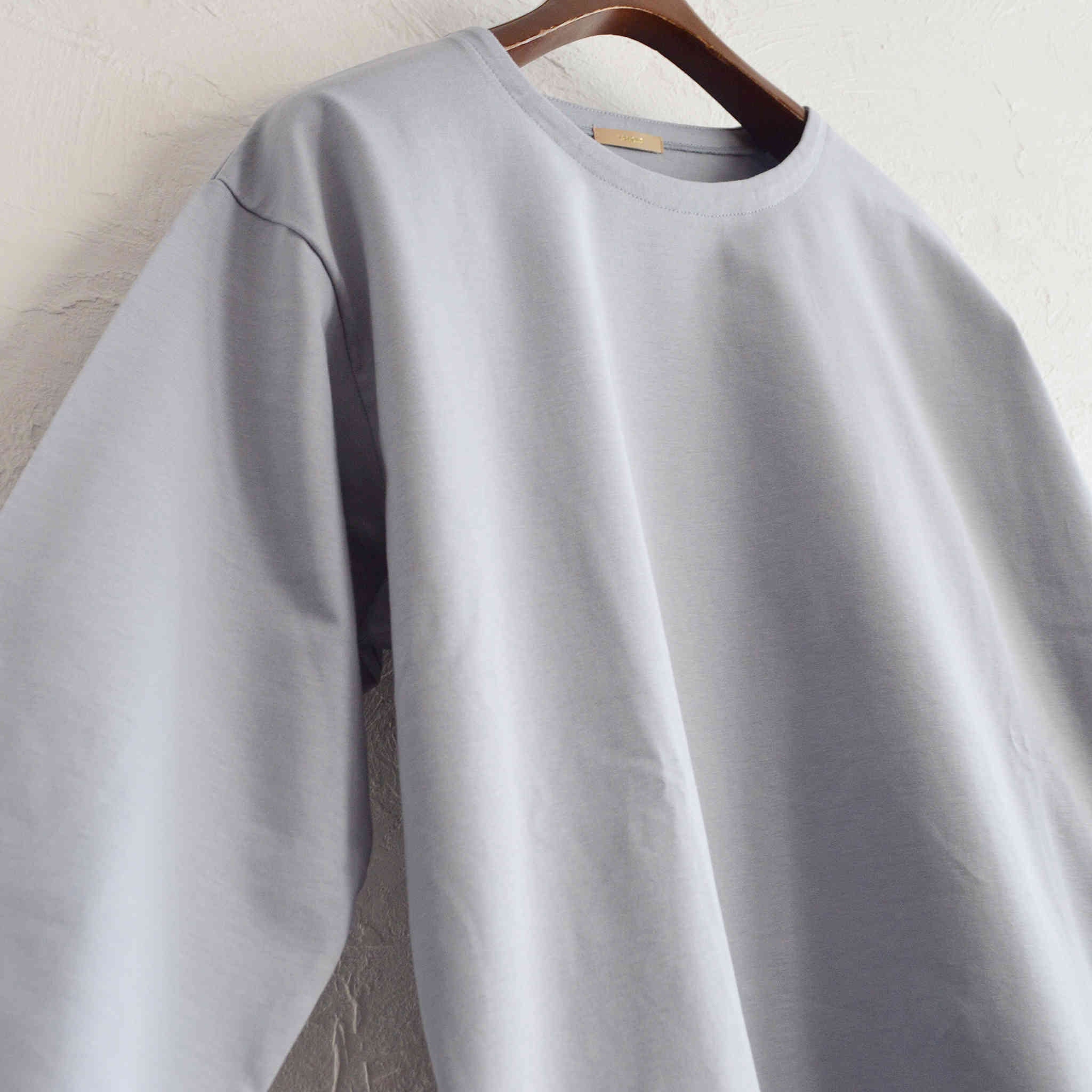 LAMOND ラモンド / ORGANIC COTTON BASQUE SHIRT オーガニックコットンバスクシャツ (SAX サックス)