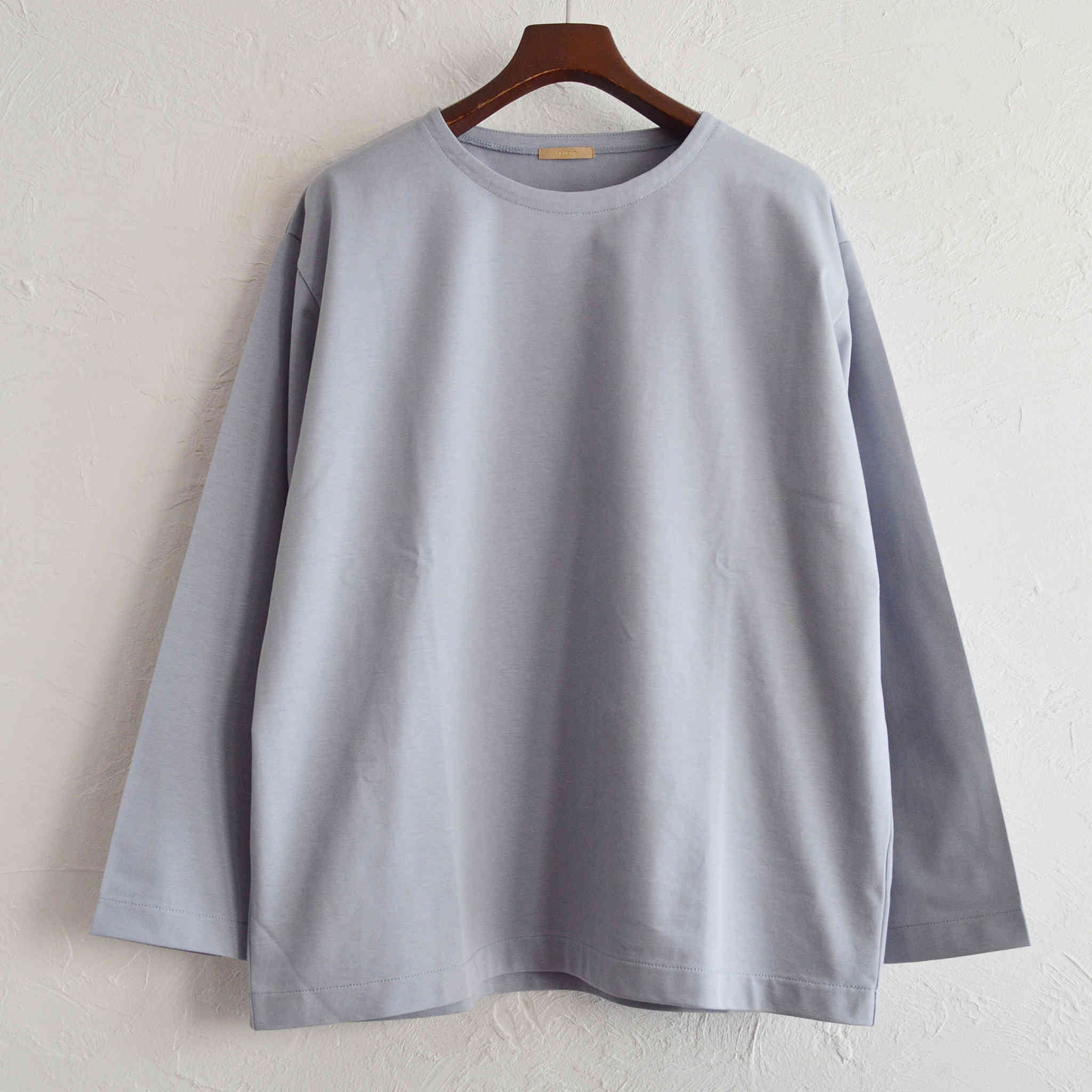 LAMOND ラモンド / ORGANIC COTTON BASQUE SHIRT オーガニックコットンバスクシャツ (SAX サックス)