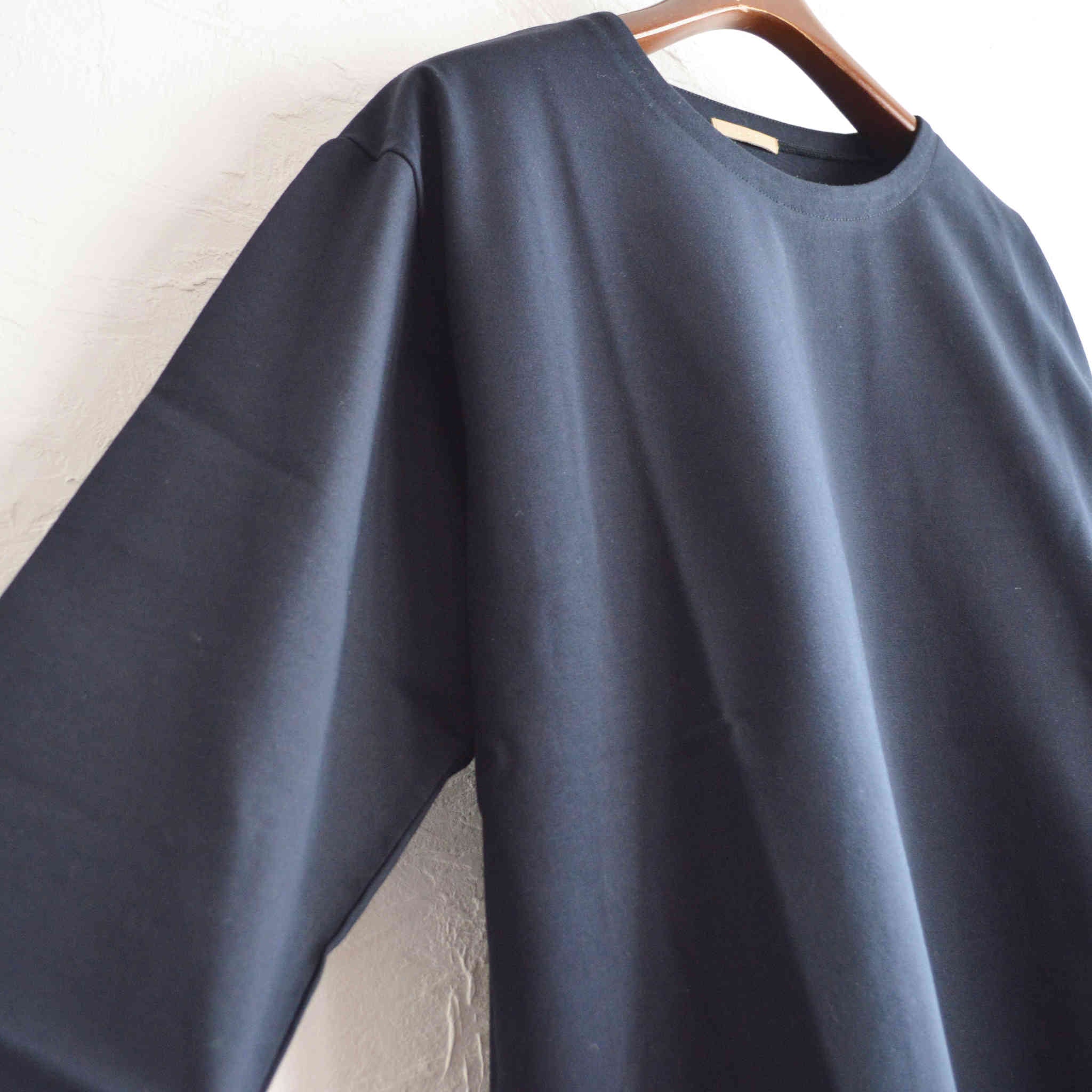 LAMOND ラモンド / ORGANIC COTTON BASQUE SHIRT オーガニックコットンバスクシャツ (NAVY ネイビー)
