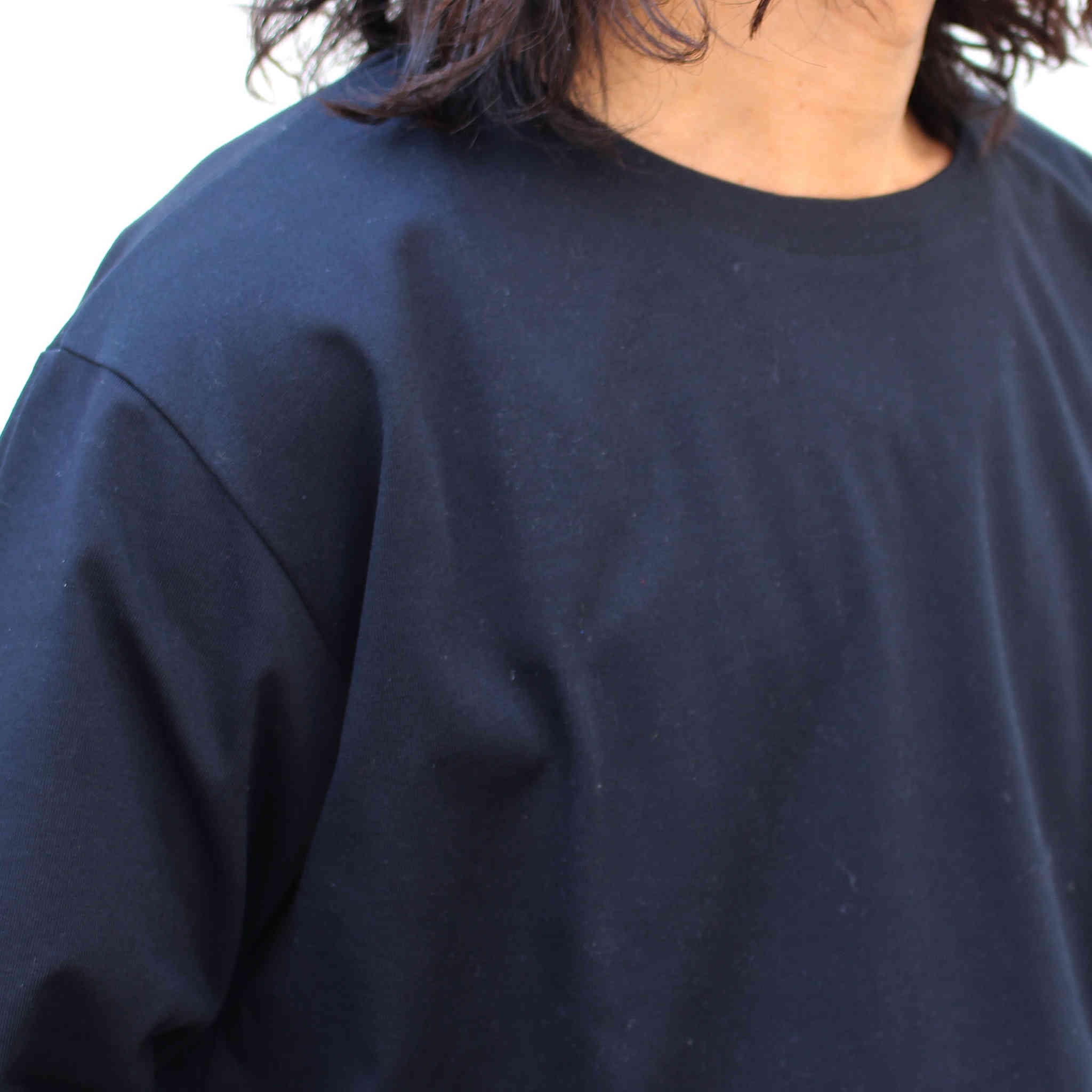 LAMOND ラモンド / ORGANIC COTTON BASQUE SHIRT オーガニックコットンバスクシャツ (NAVY ネイビー)