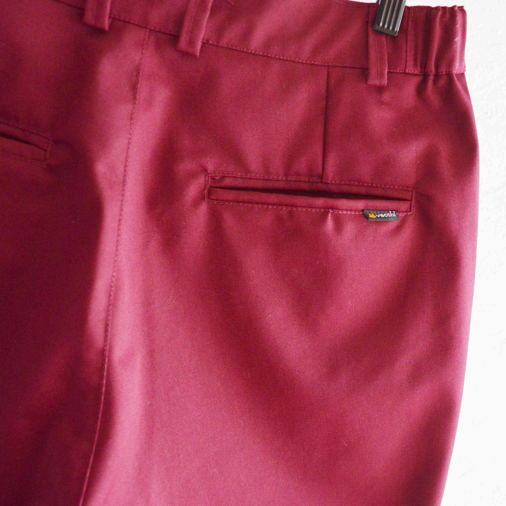 vecchi ベッキ / Pantalone Uficio オフィストラウザーズ (BURGUNDY バーガンディー)