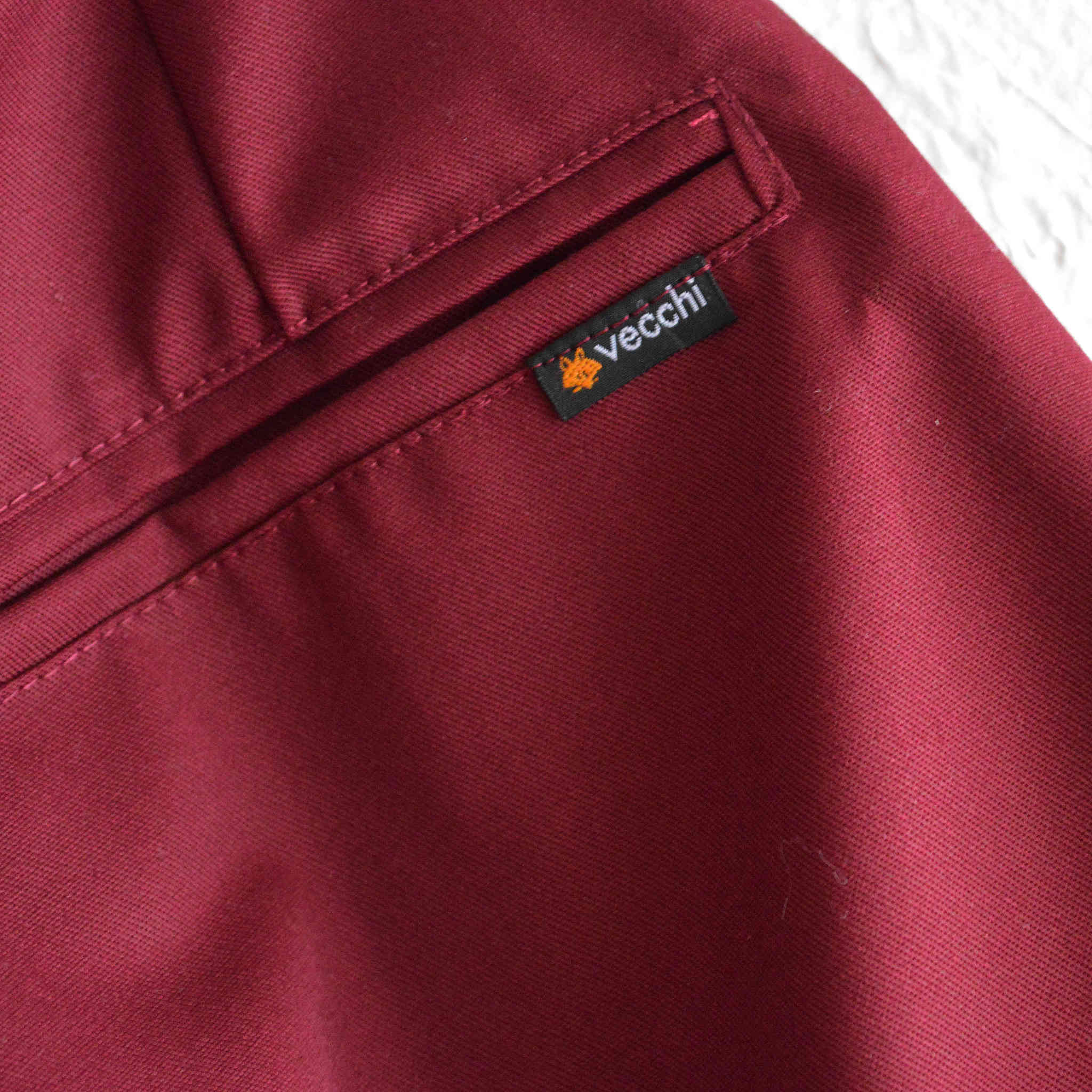 vecchi ベッキ / Pantalone Uficio オフィストラウザーズ (BURGUNDY バーガンディー)
