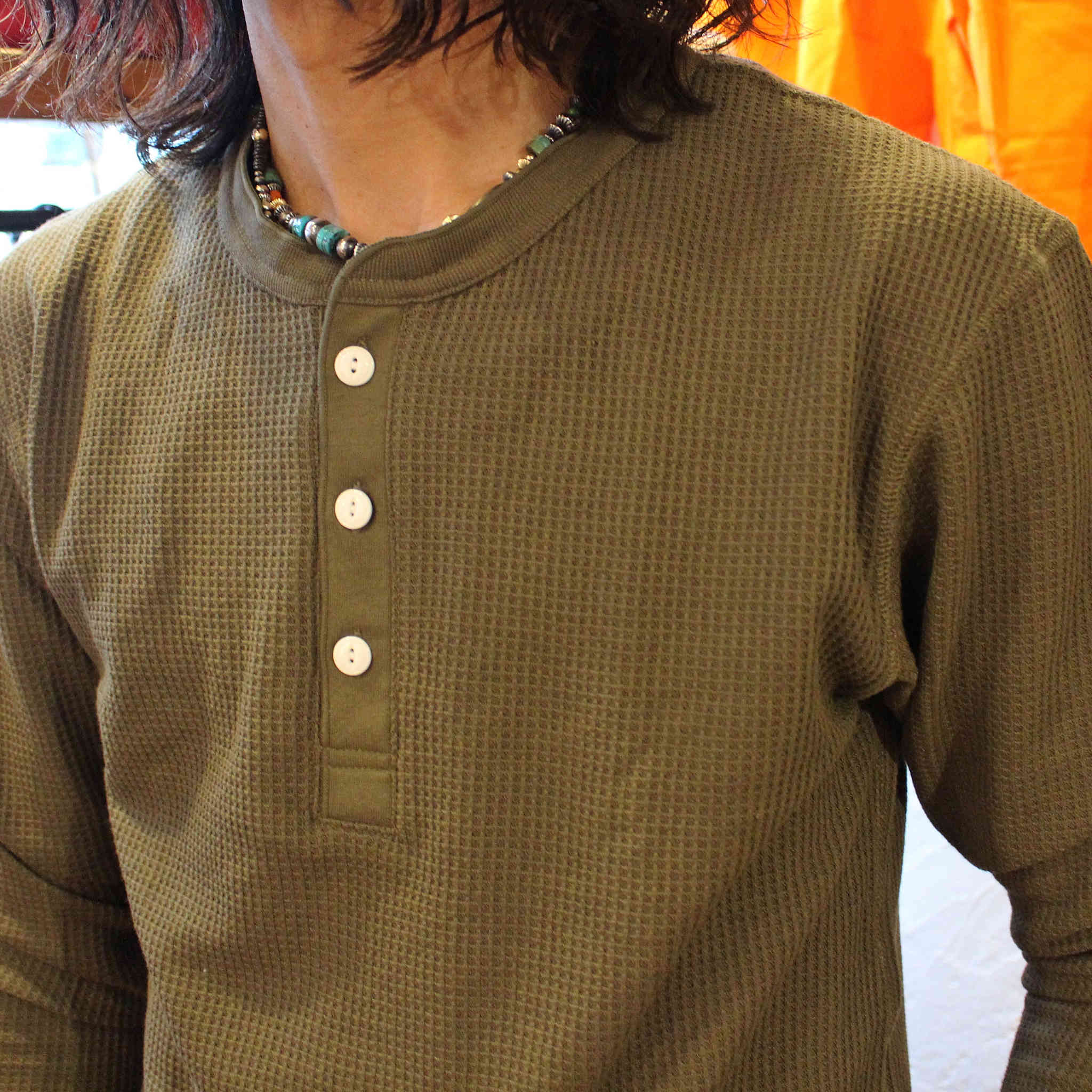 JEMORGAN LONG JHONS ジェーイーモーガンロングジョーンズ / L/S HENLEY NECK THERMAL ロングスリーブヘンリーネックサーマル