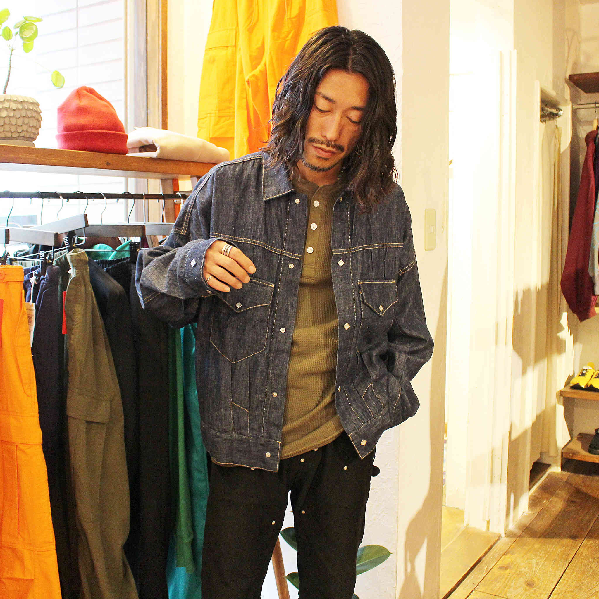 JEMORGAN LONG JHONS ジェーイーモーガンロングジョーンズ / L/S HENLEY NECK THERMAL ロングスリーブヘンリーネックサーマル