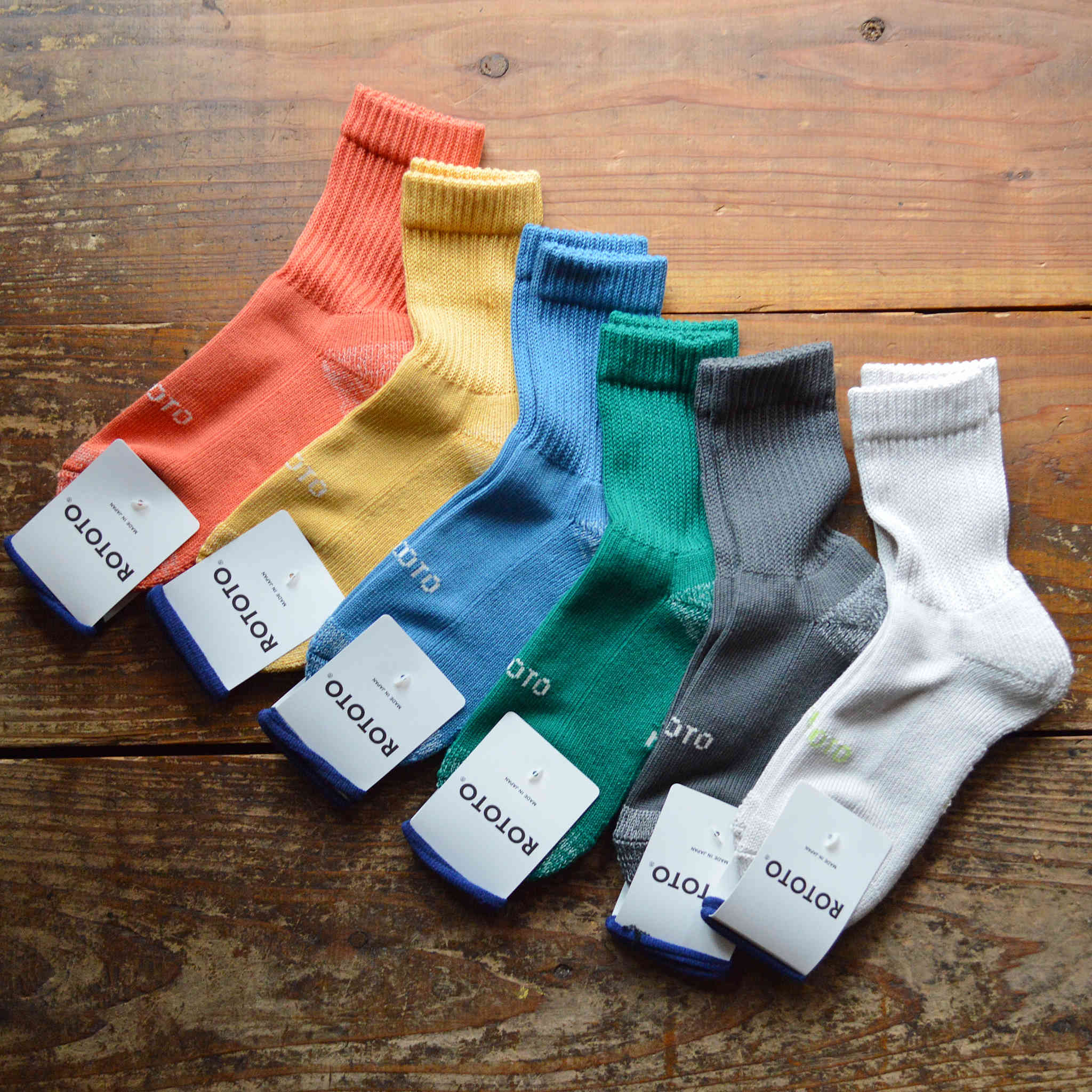 ROTOTO ロトト / EVERYDAY PILE MINI CREW SOCKS エブリデイパイルミニクルーソックス