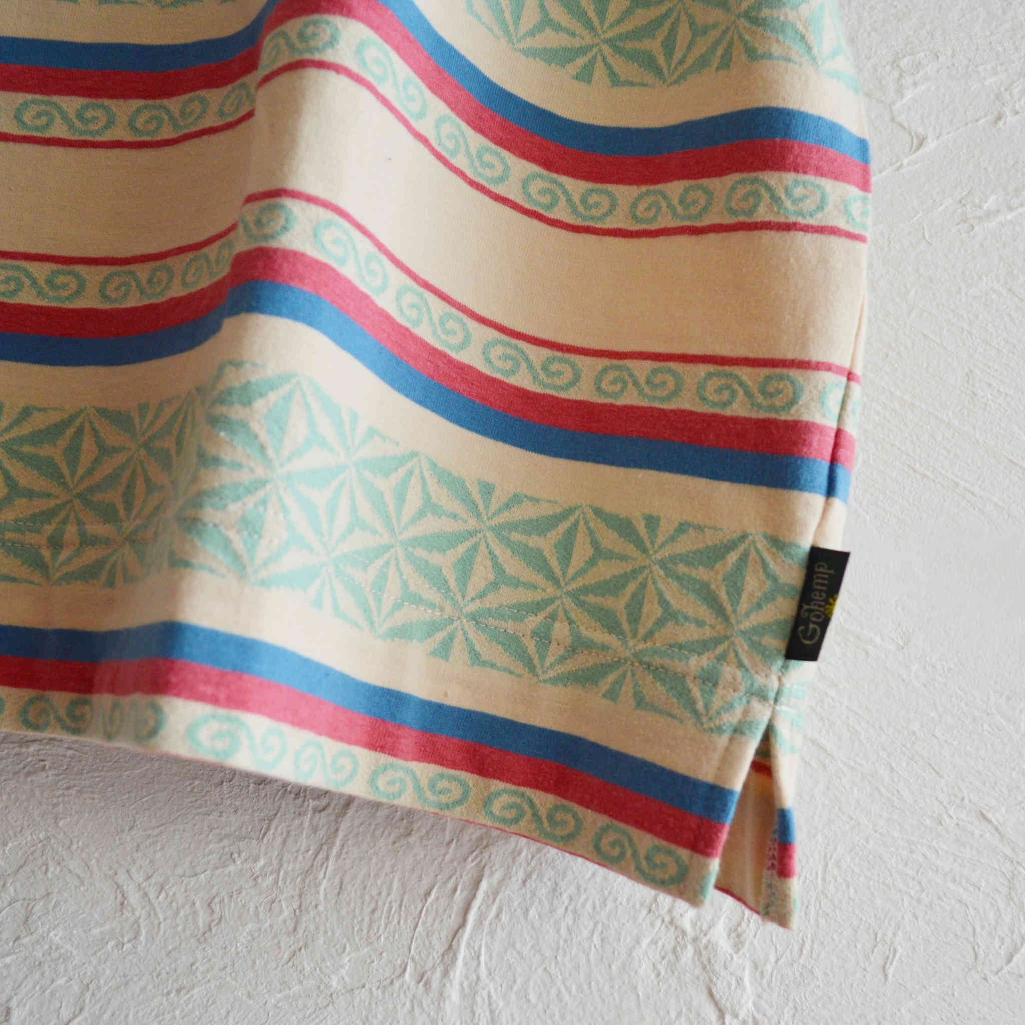 GOHEMP ゴーヘンプ / WIDE SLIT TEE ワイドスリットティー (OATMEAL オートミール)