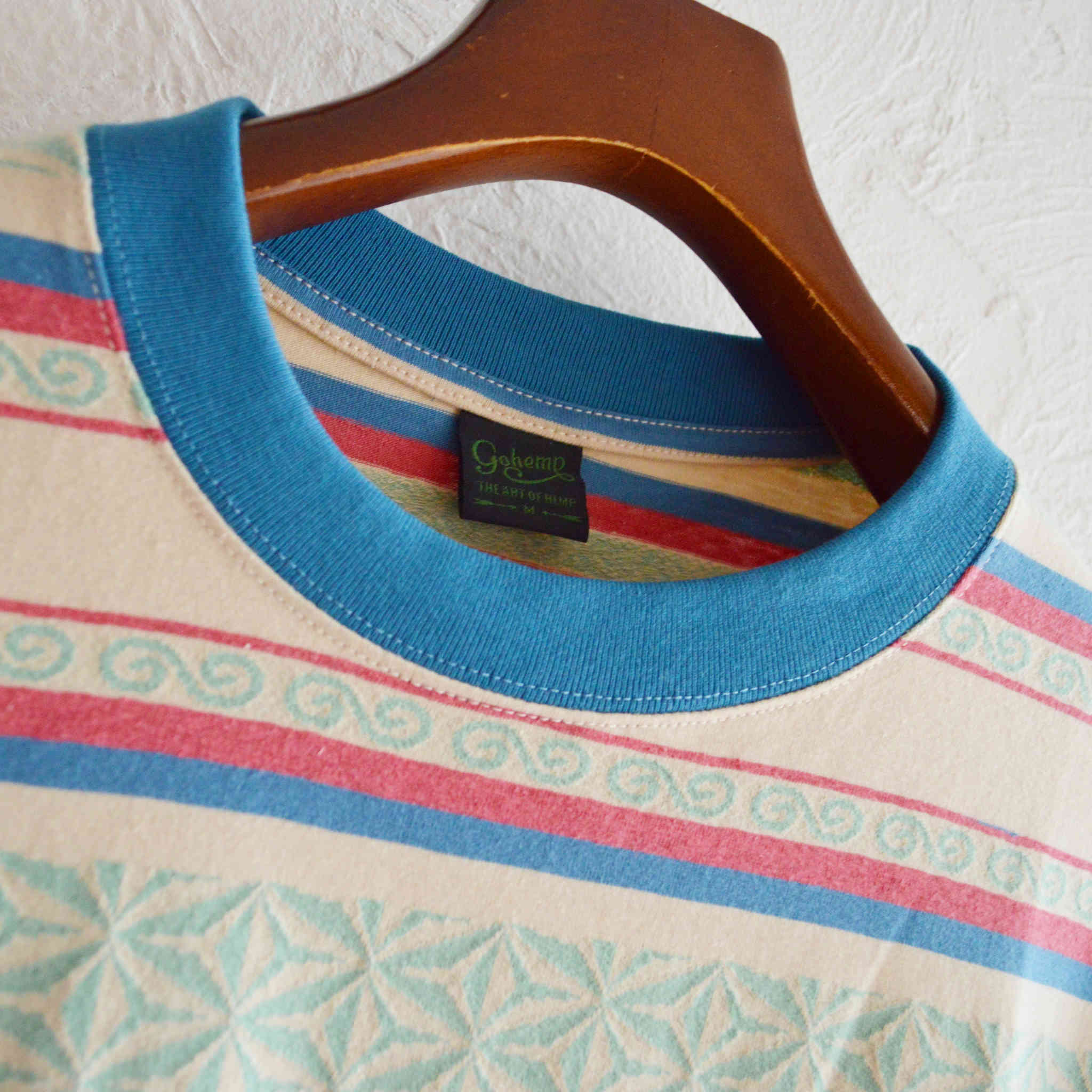 GOHEMP ゴーヘンプ / WIDE SLIT TEE ワイドスリットティー (OATMEAL オートミール)