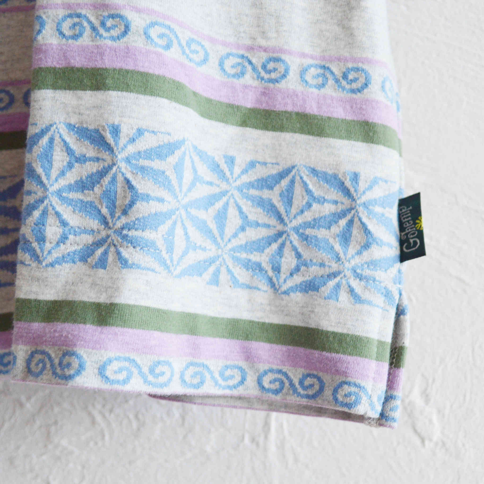 GOHEMP ゴーヘンプ / WIDE SLIT TEE ワイドスリットティー (ASH HEATHER アッシュヘザー)