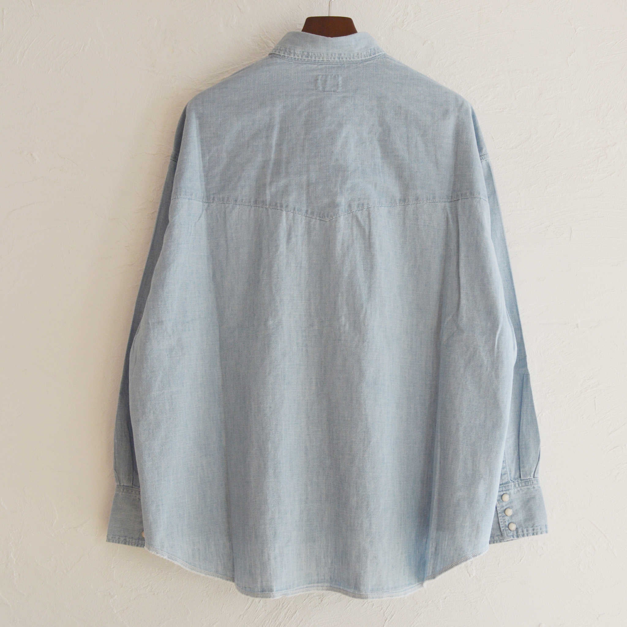 IMPRESTORE インプレストア / Chambray Western Shirts シャンブレーウエスタンシャツ (LIGHT BLUE ライトブルー)