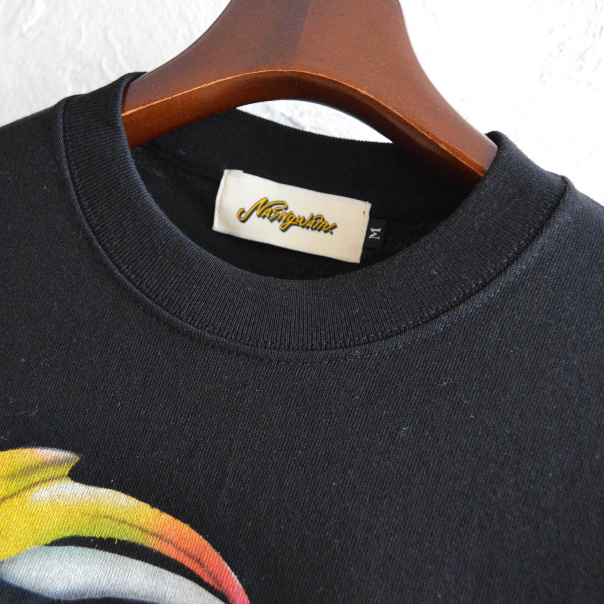 Nasmgwam. ナスングワム / GRATE INDIAN HORNBILL TEE グレートインディアンホーンビルティー (BLACK ブラック)