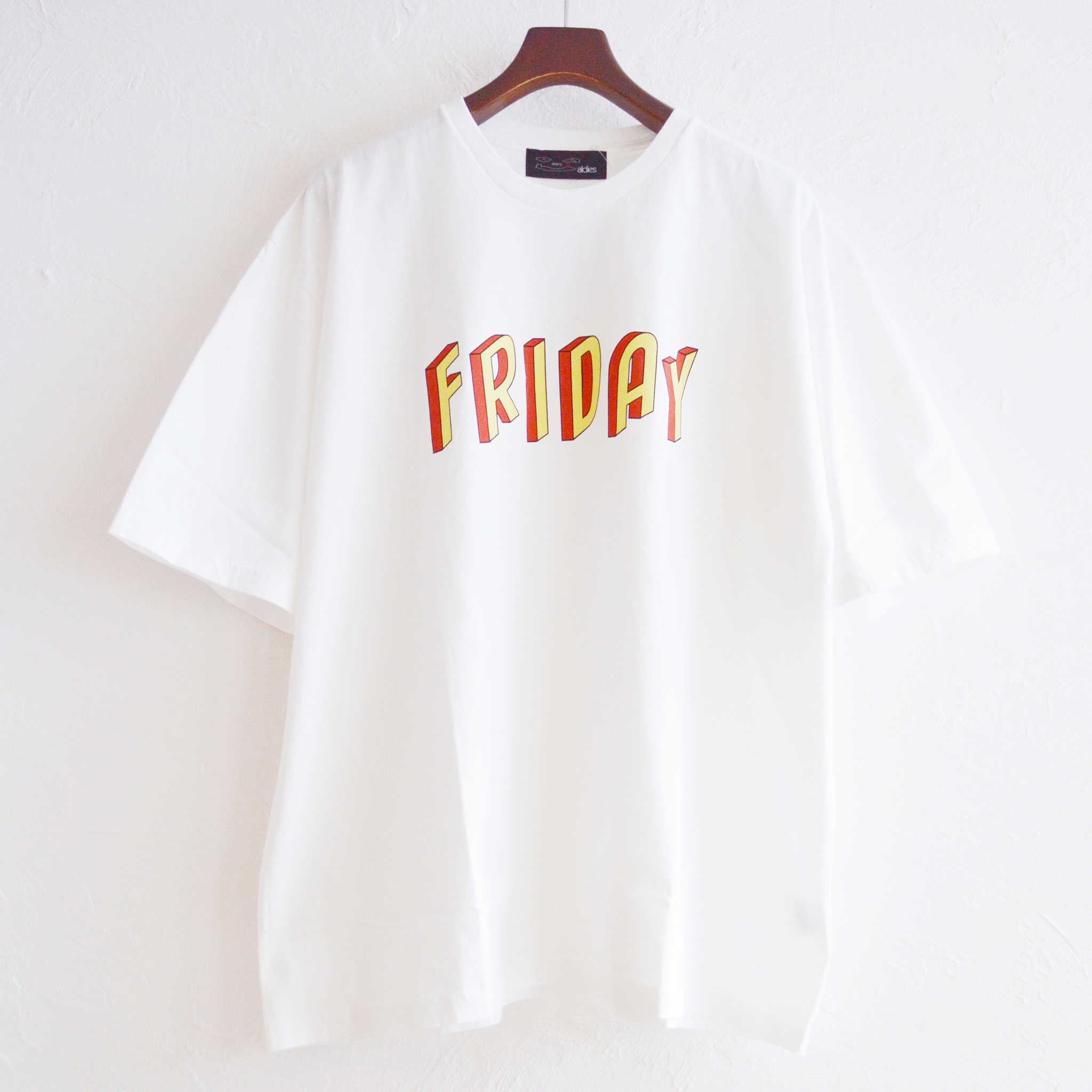 ALDIES アールディーズ / Friday Big T フライデービッグティー (WHITE ホワイト)