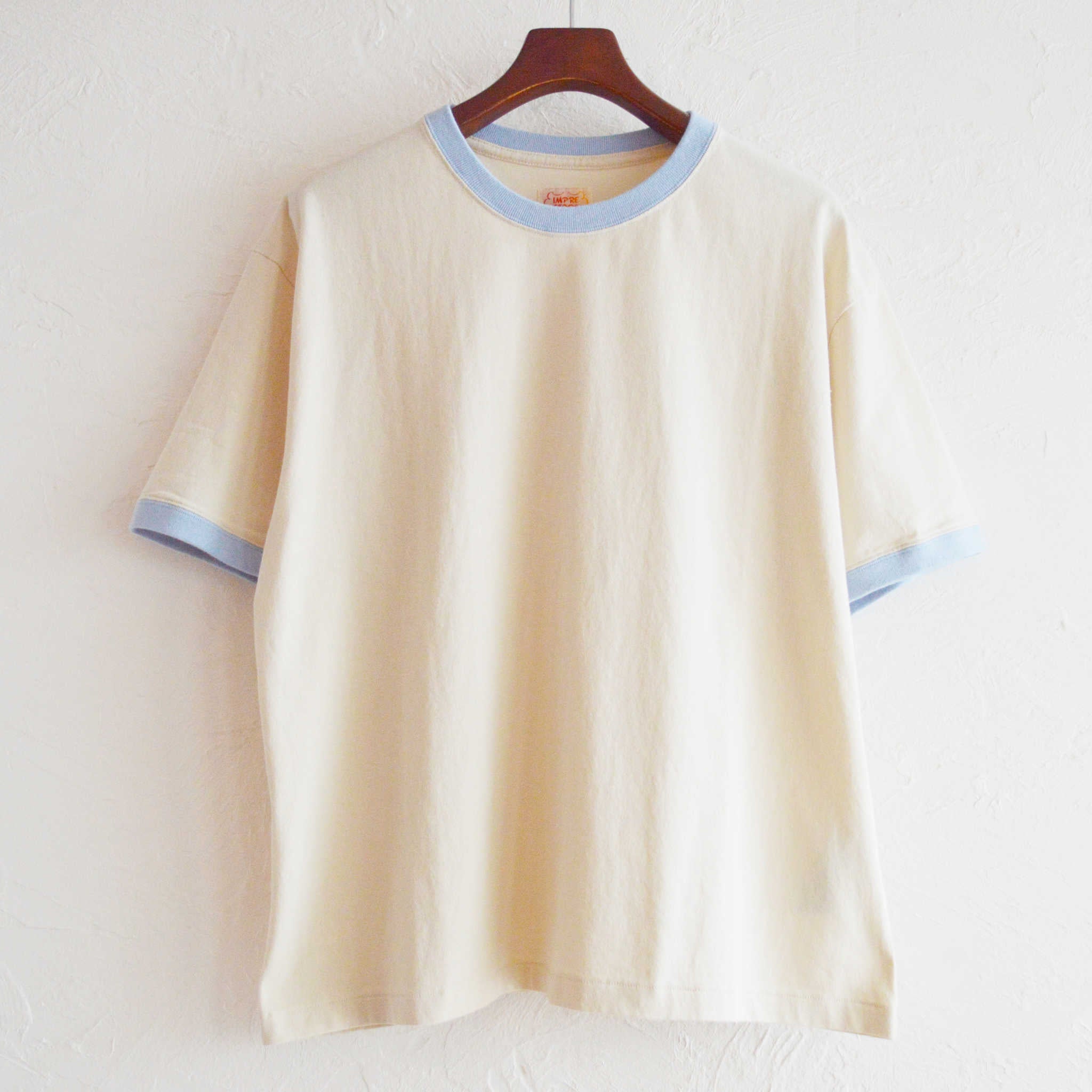 IMPRESTORE インプレストア / Fredy | Ringer Tee shirt リンガーティーシャツ (SAX サックス)