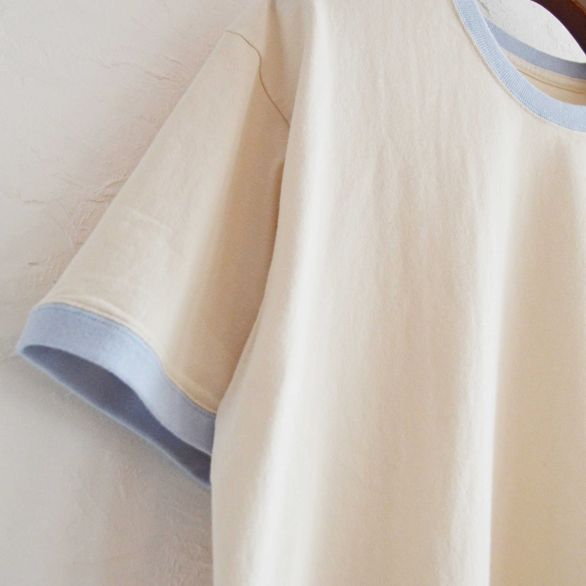 IMPRESTORE インプレストア / Fredy | Ringer Tee shirt リンガーティーシャツ (SAX サックス)