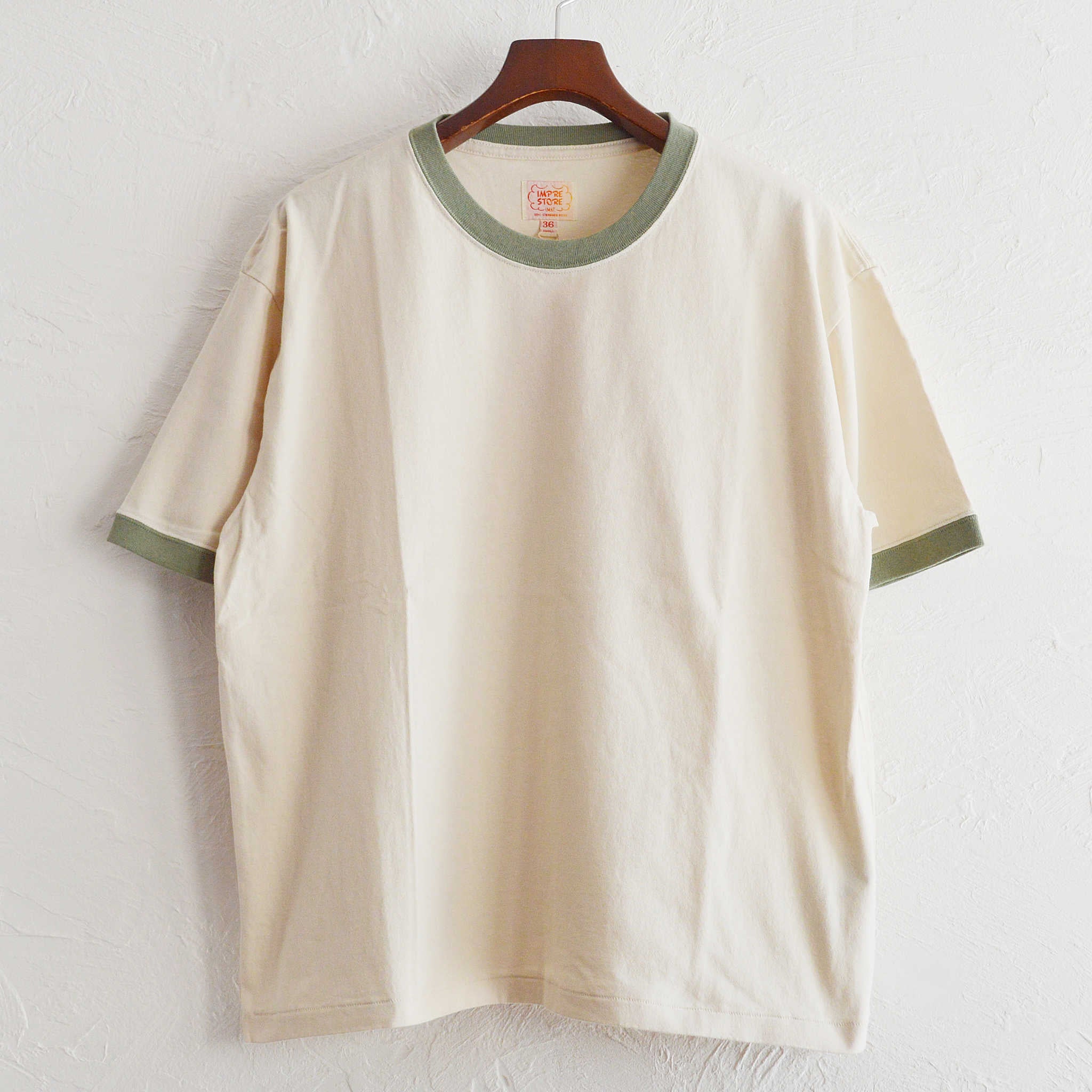 IMPRESTORE インプレストア / Fredy | Ringer Tee shirt リンガーティーシャツ (SAGE GREEN セージグリーン)