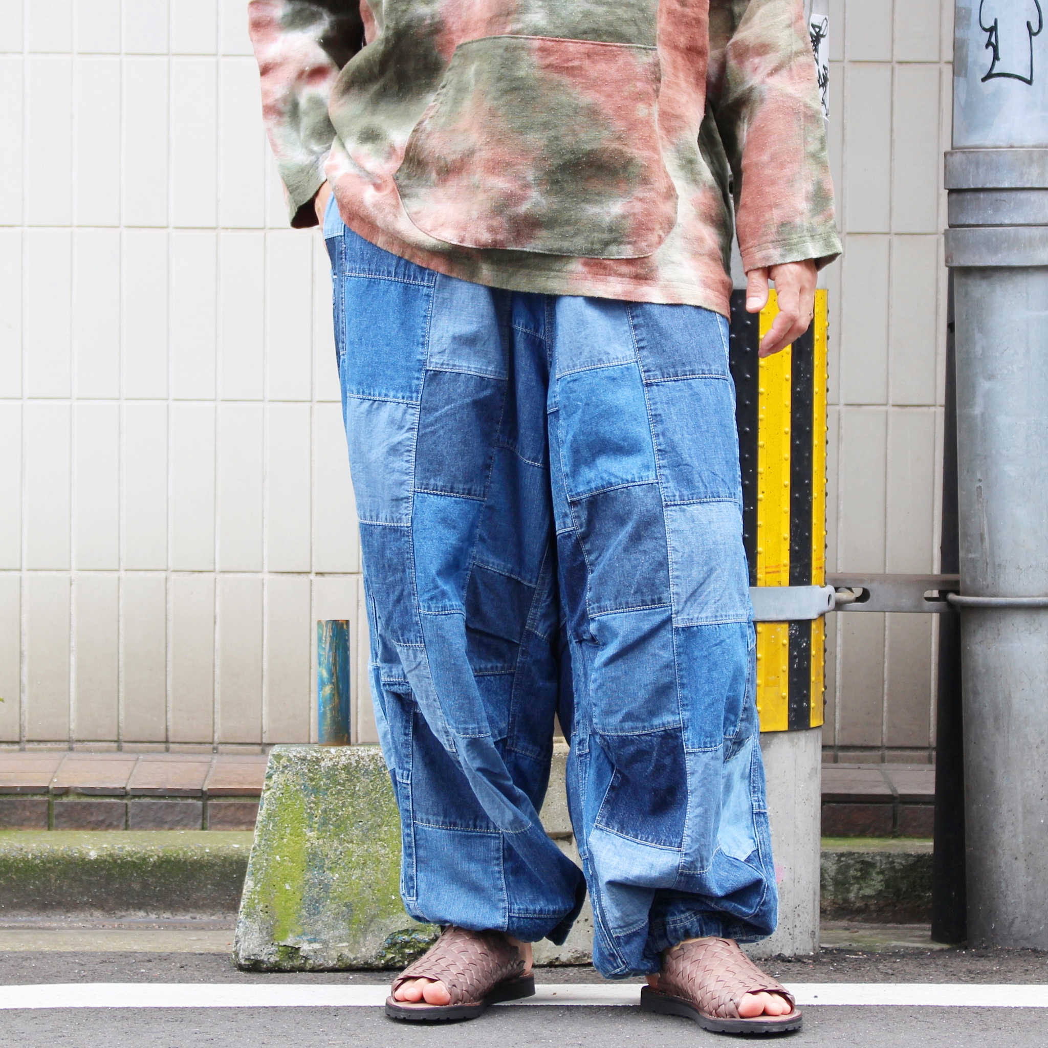 IMPRESTORE インプレストア / Jimmy-L.O.D.PATCHWORK | Easy Trousers イージートラウザーズ (DENIM PATCHWORK デニムパッチワーク)
