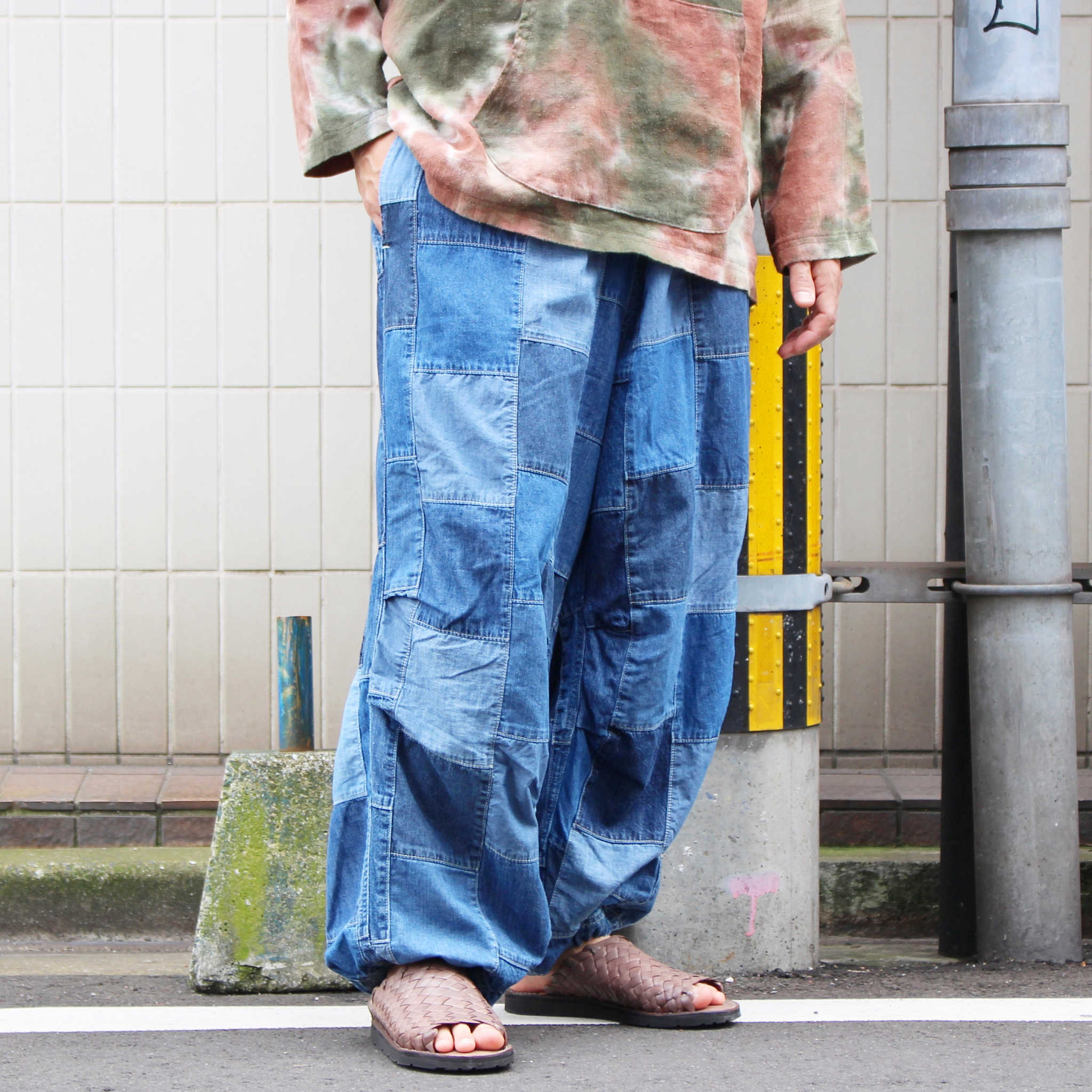 IMPRESTORE インプレストア / Jimmy-L.O.D.PATCHWORK | Easy Trousers イージートラウザーズ (DENIM PATCHWORK デニムパッチワーク)