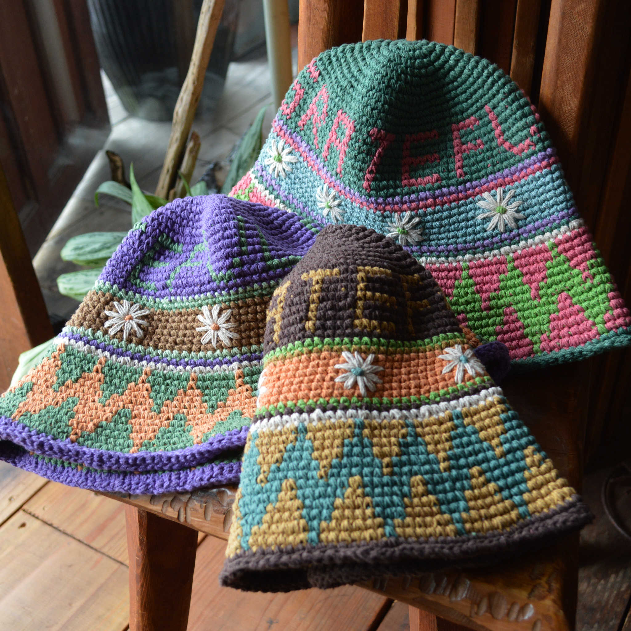 HAVE A GRATEFUL DAY ハブアグレイトフルデイ / CROCHET HAT クロシェハット