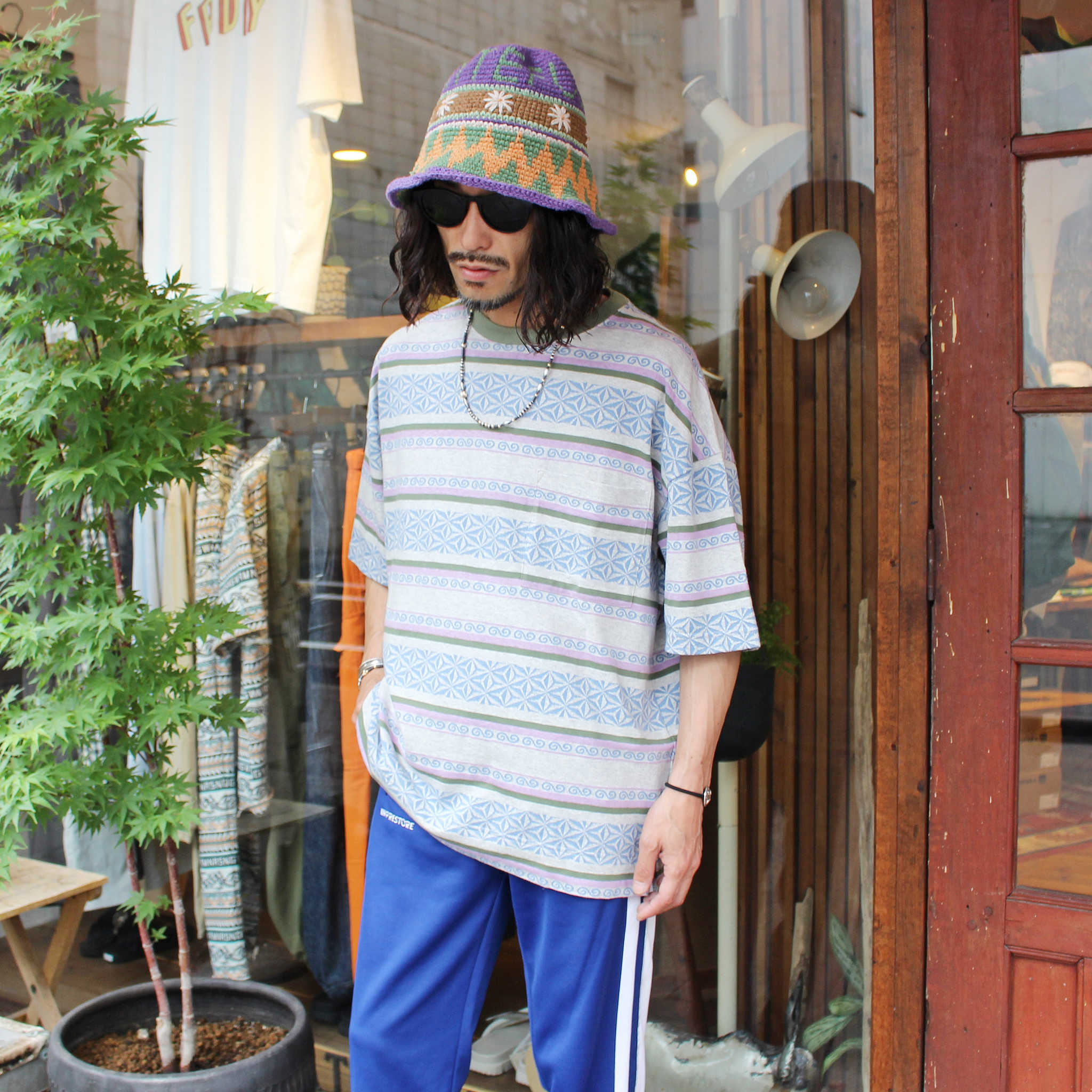 GOHEMP ゴーヘンプ / WIDE SLIT TEE ワイドスリットティー (ASH HEATHER アッシュヘザー)