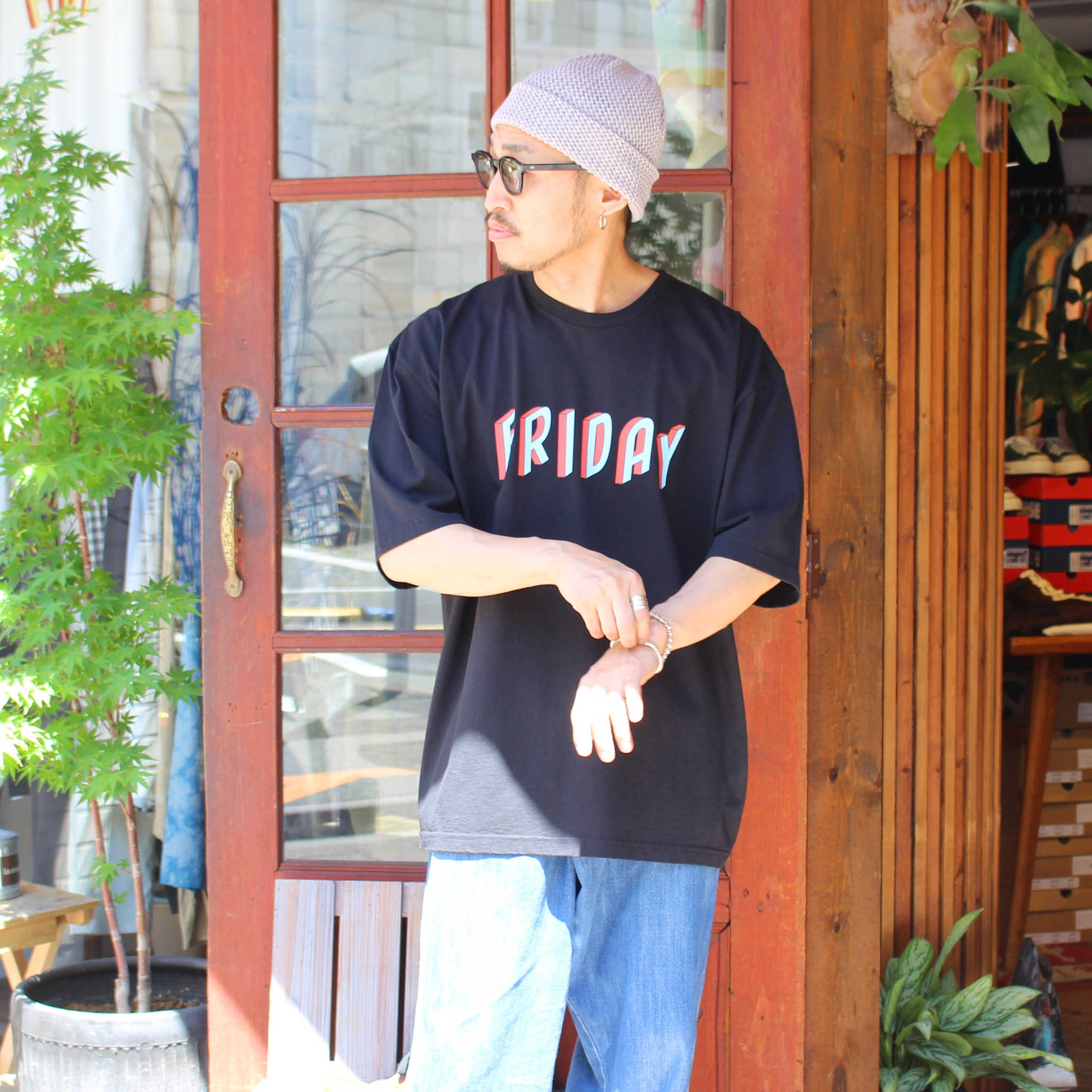 ALDIES アールディーズ / Friday Big T フライデービッグティー (BLACK ブラック)