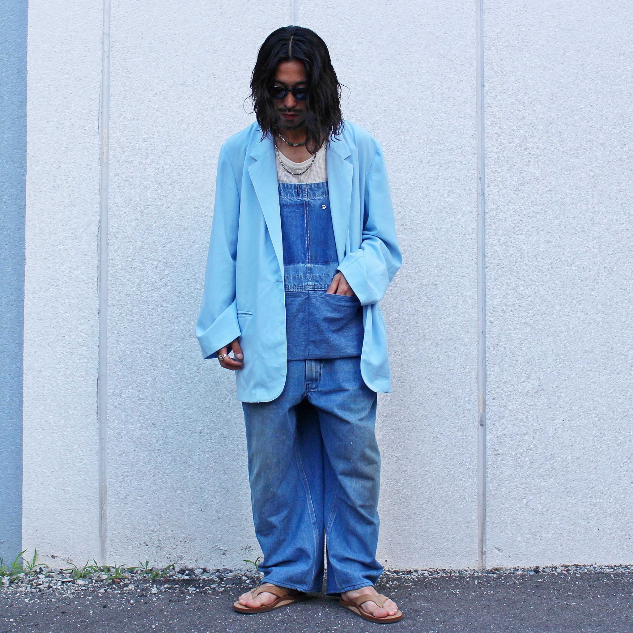 SUNNY SIDE UP サニーサイドアップ / RE DENIM OVERALL リメイクデニムオーバーオール