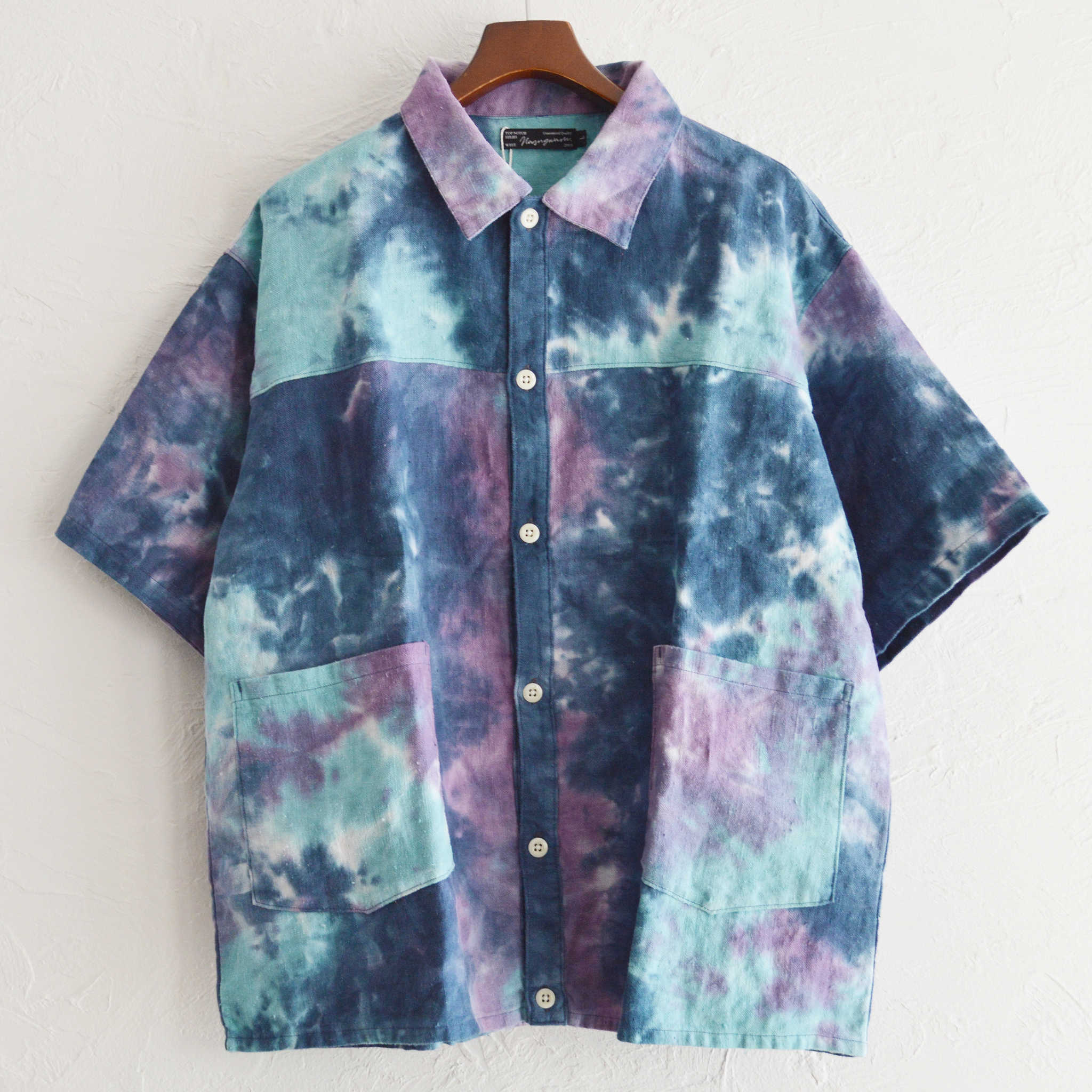 Nasngwam. ナスングワム / CLAY LIVE S/S JACKET クレイライブショートスリーブジャケット (PURPLE パープル)