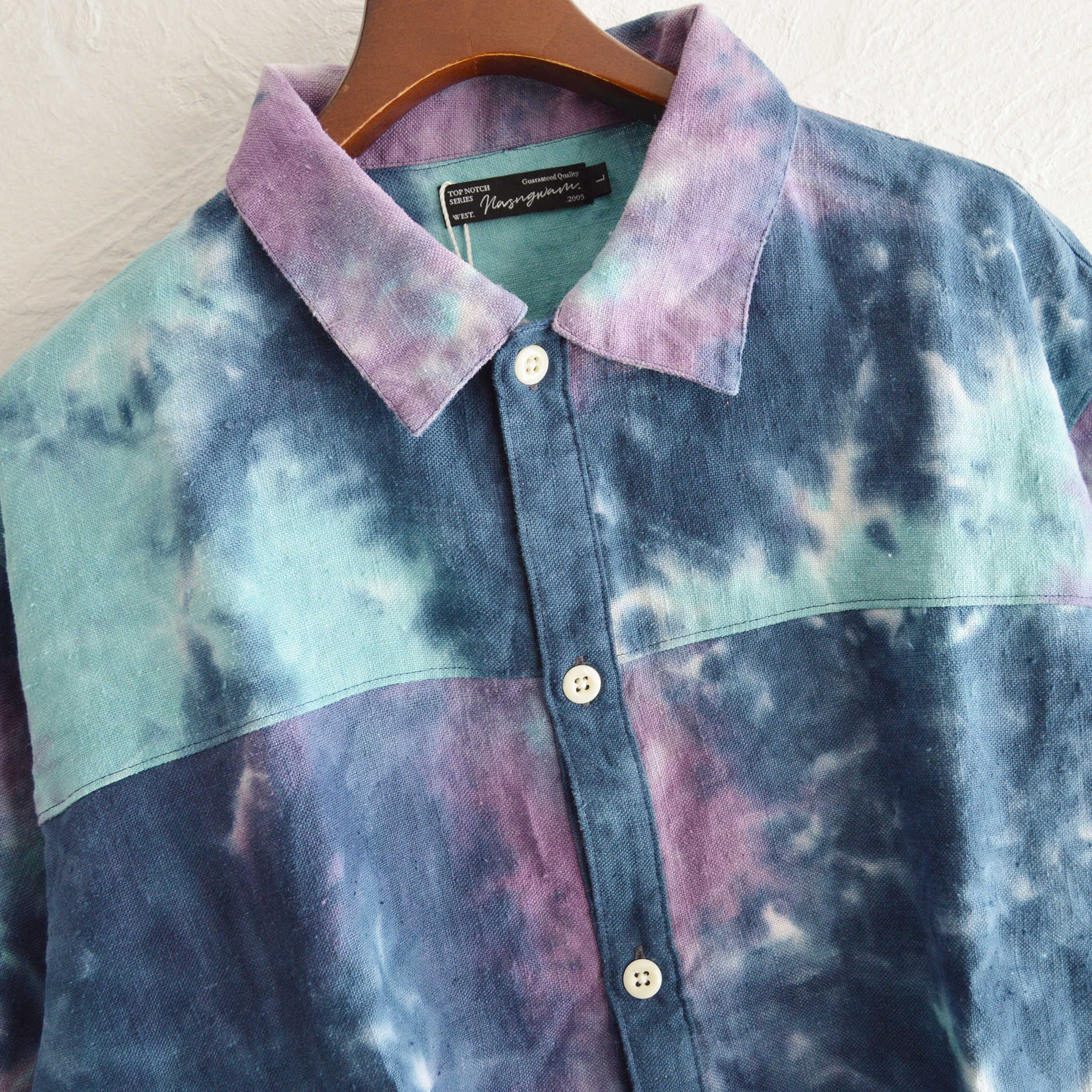 Nasngwam. ナスングワム / CLAY LIVE S/S JACKET クレイライブショートスリーブジャケット (PURPLE パープル)