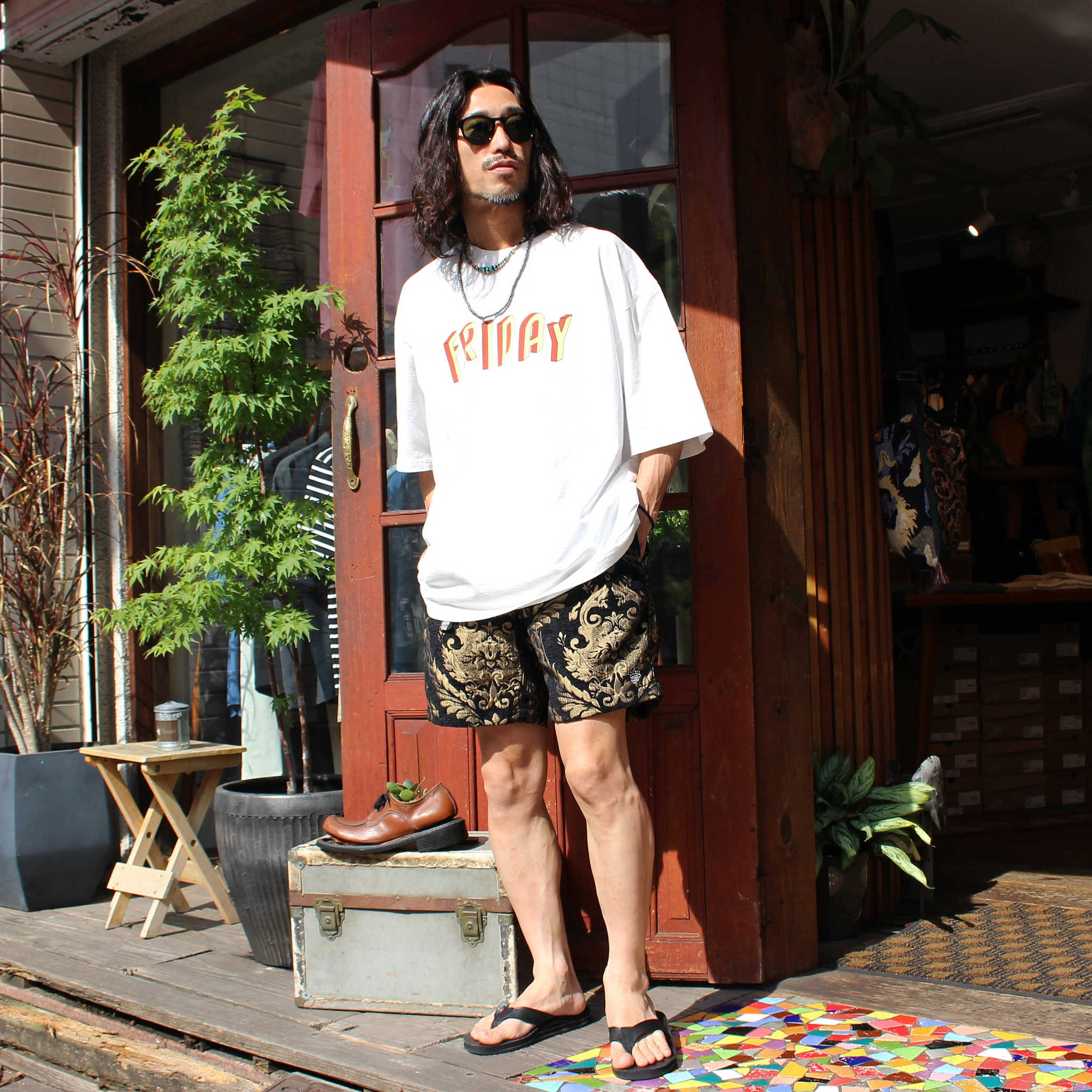 ALDIES アールディーズ / Gobelins Short Pants ゴブランショートパンツ (BLACK ブラック)
