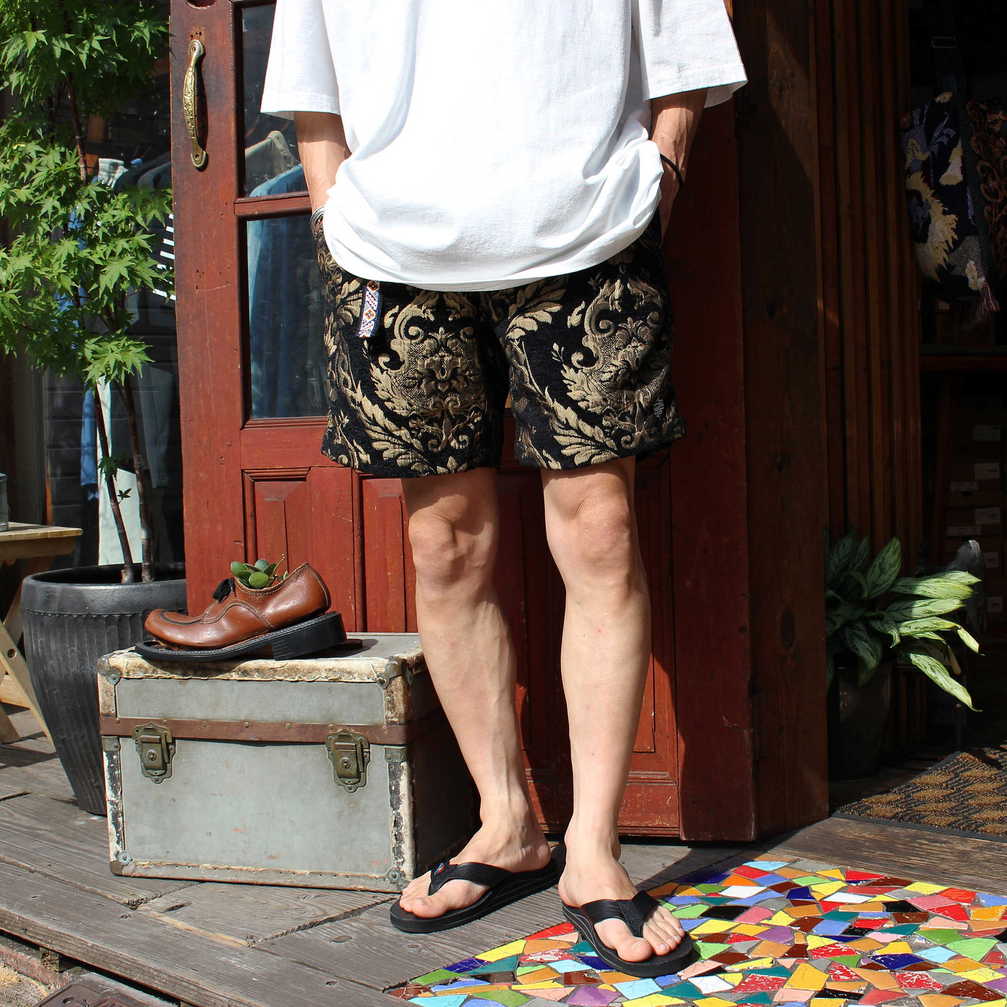 ALDIES アールディーズ / Gobelins Short Pants ゴブランショートパンツ (BLACK ブラック)