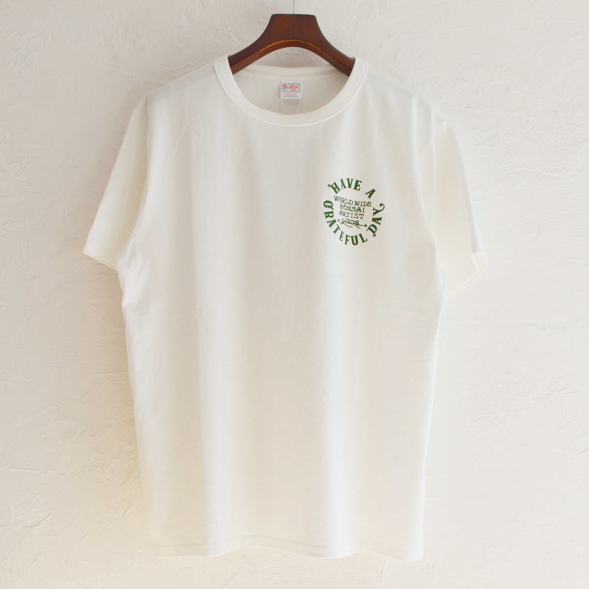 HAVE A GRATEFUL DAY ハブアグレイトフルデイ / YH×HGD T-SHIRT -TERRAPIN テラピン (WHITE ホワイト)