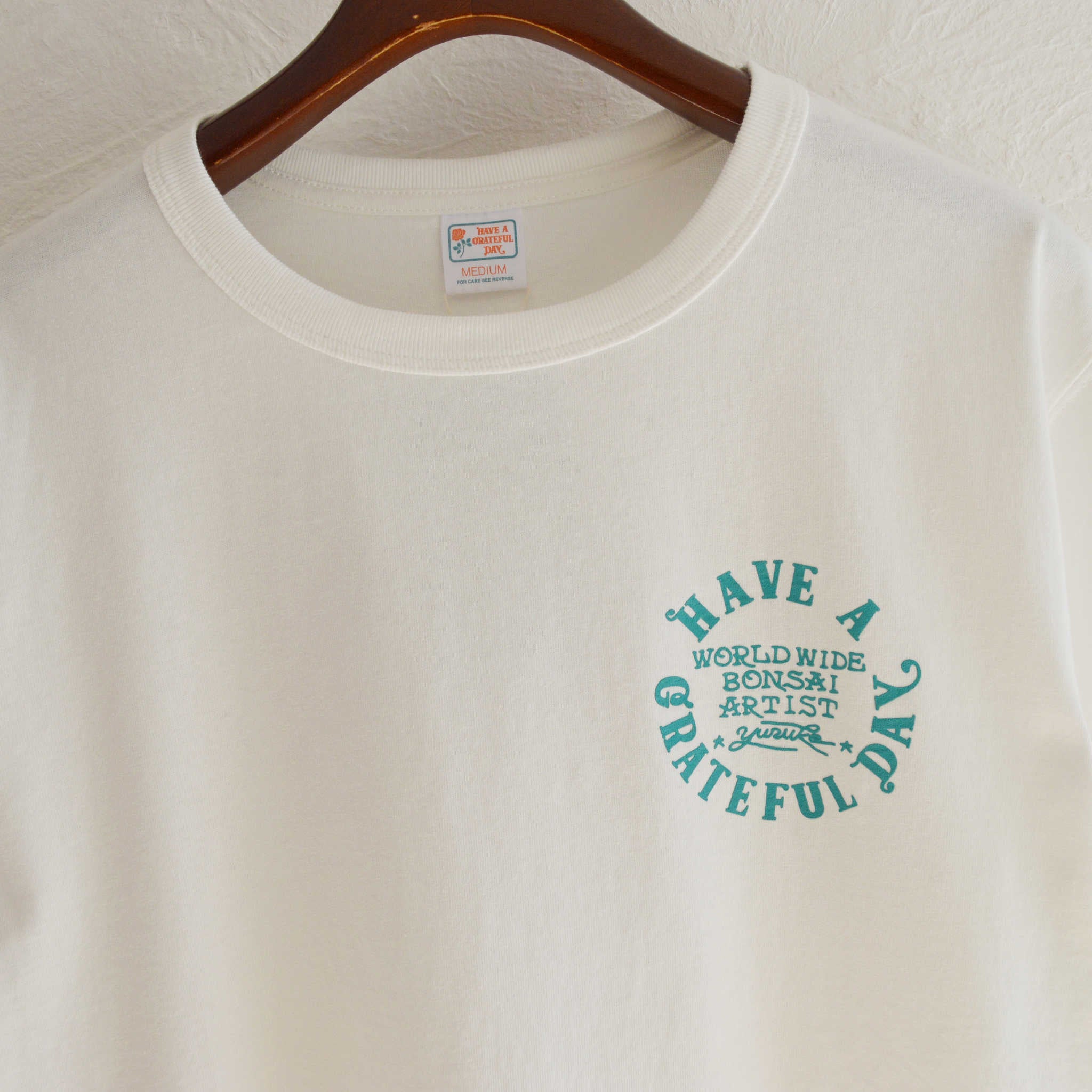 HAVE A GRATEFUL DAY ハブアグレイトフルデイ / YH×HGD T-SHIRT -LADY BUG レディバグ (WHITE ホワイト)