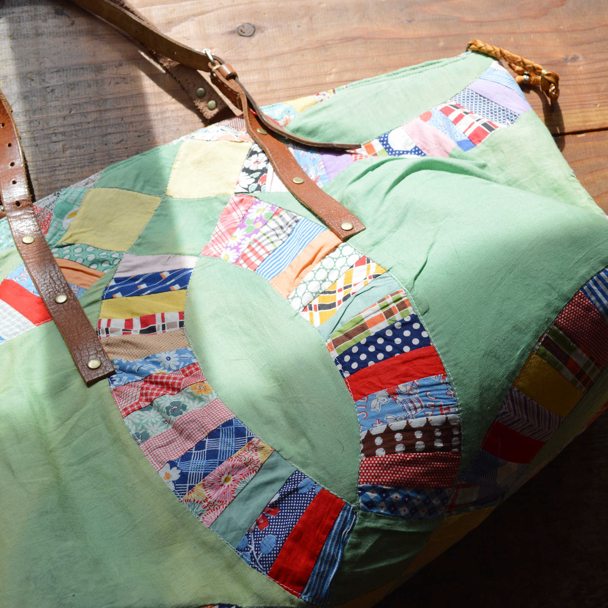 Nasngwam.×EARLY MORNING ナスングワム アーリーモーニング / QUILT LARGE FASTENER TOTE キルトラージファスナートート