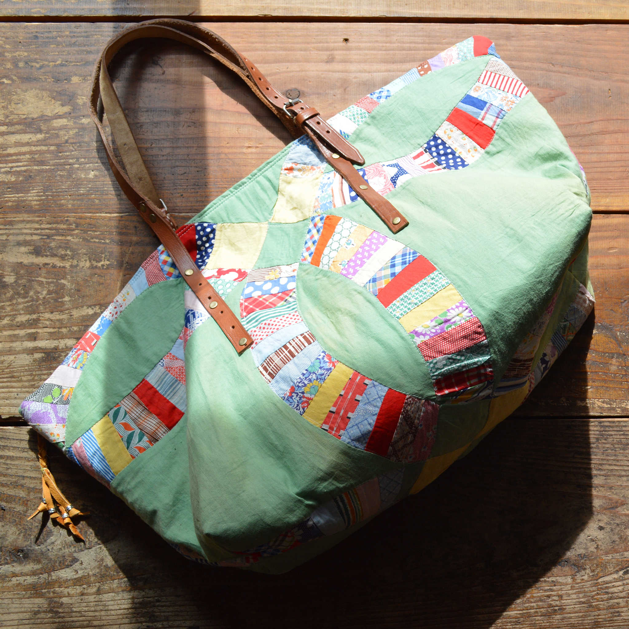 Nasngwam.×EARLY MORNING ナスングワム アーリーモーニング / QUILT LARGE FASTENER TOTE キルトラージファスナートート
