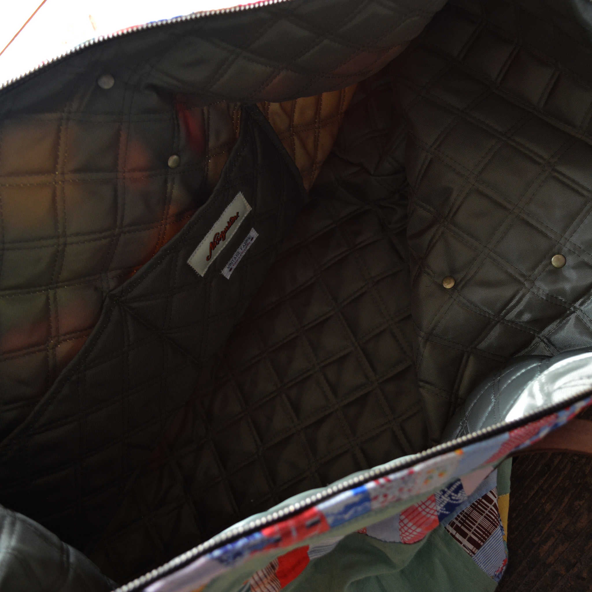 Nasngwam.×EARLY MORNING ナスングワム アーリーモーニング / QUILT LARGE FASTENER TOTE キルトラージファスナートート