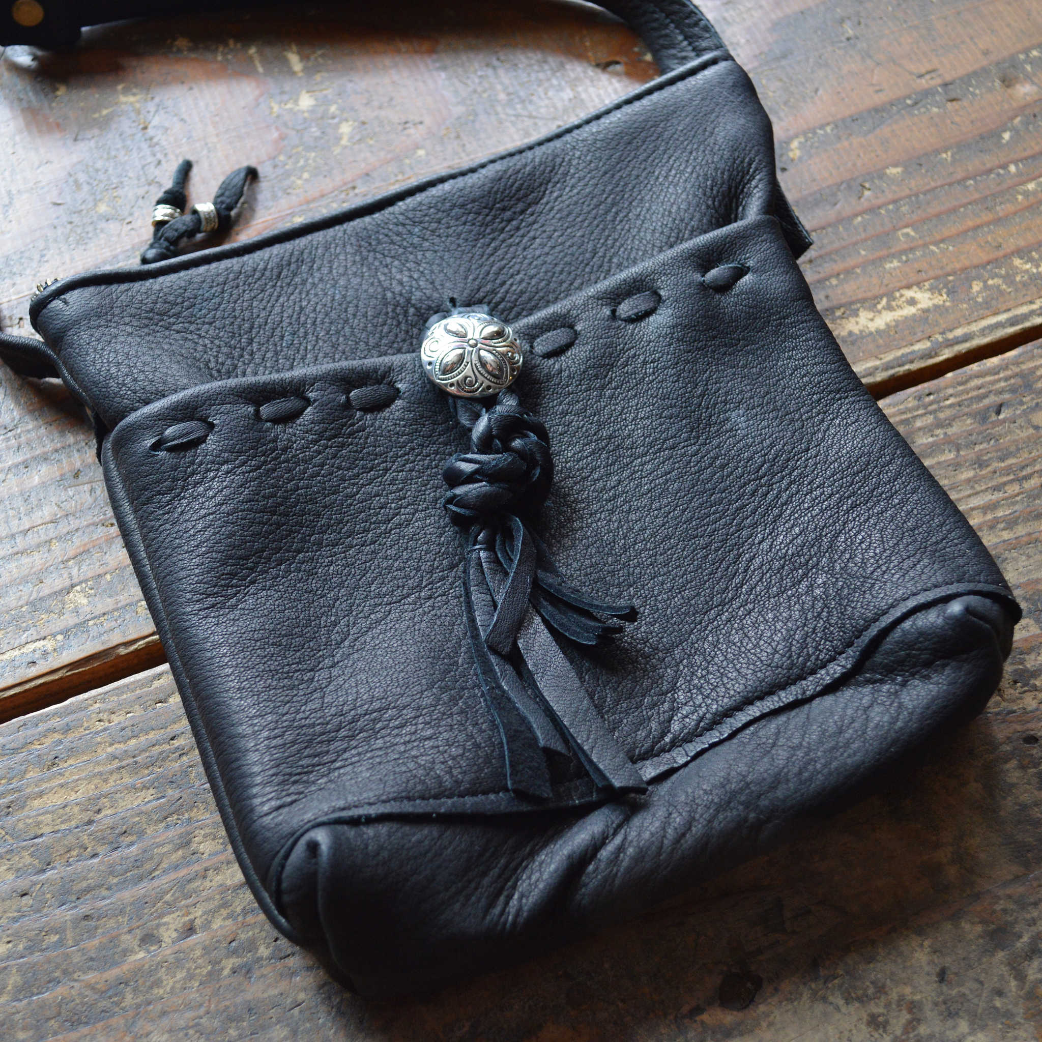 Nasngwam.×”EARLYMORNING ナスングワム アーリーモーニング / SQUARE FASTENER SACOCHE スクウェアファスナーサコッシュ (BLACK ブラック)