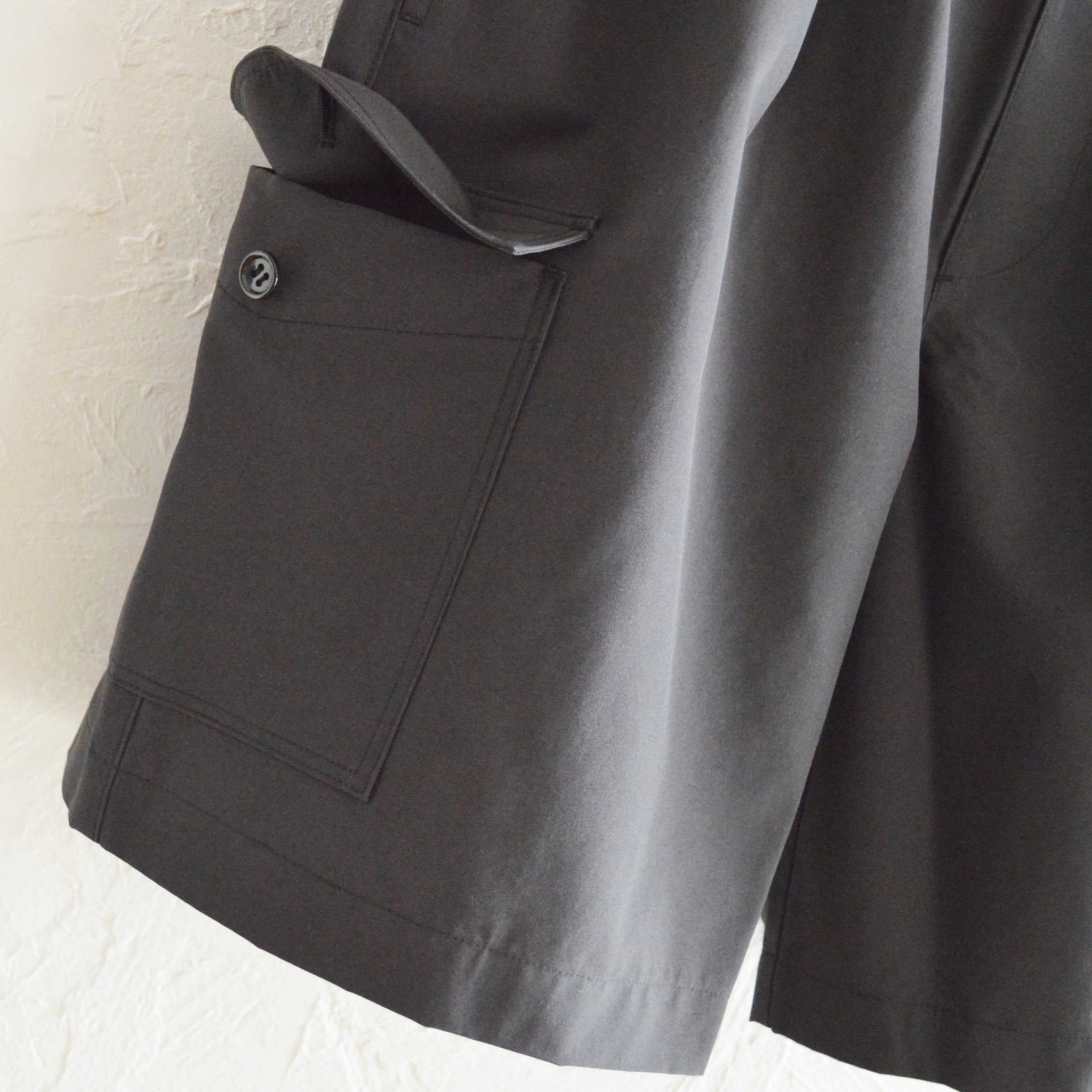 LAMOND ラモンド / GURKHA CARGO PANTS グルカカーゴパンツ (FADE BLACK フェードブラック)