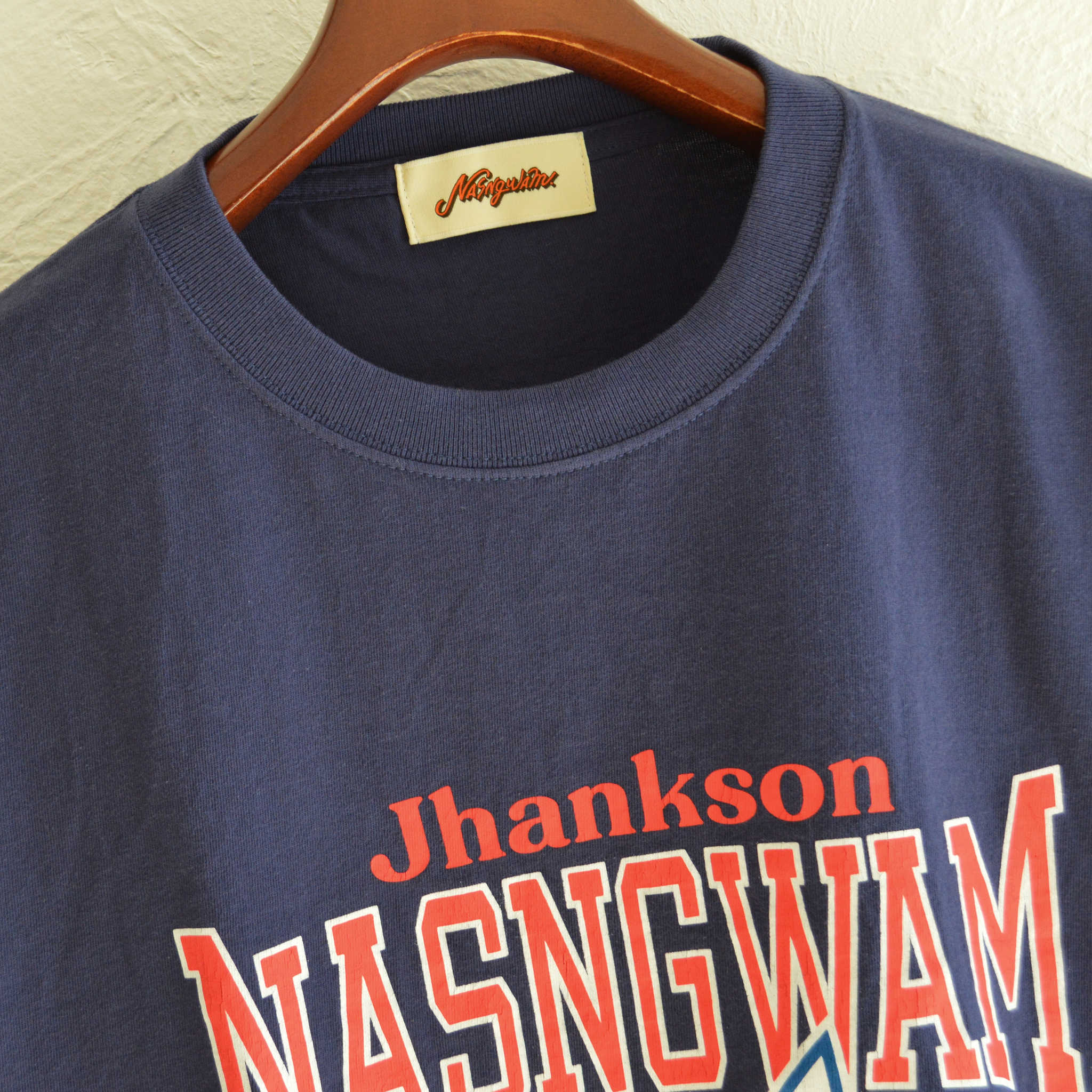 Nasngwam.×JHANKSON ナスングワム ジャンクソン / PARK TEE パークティー (NAVY ネイビー)