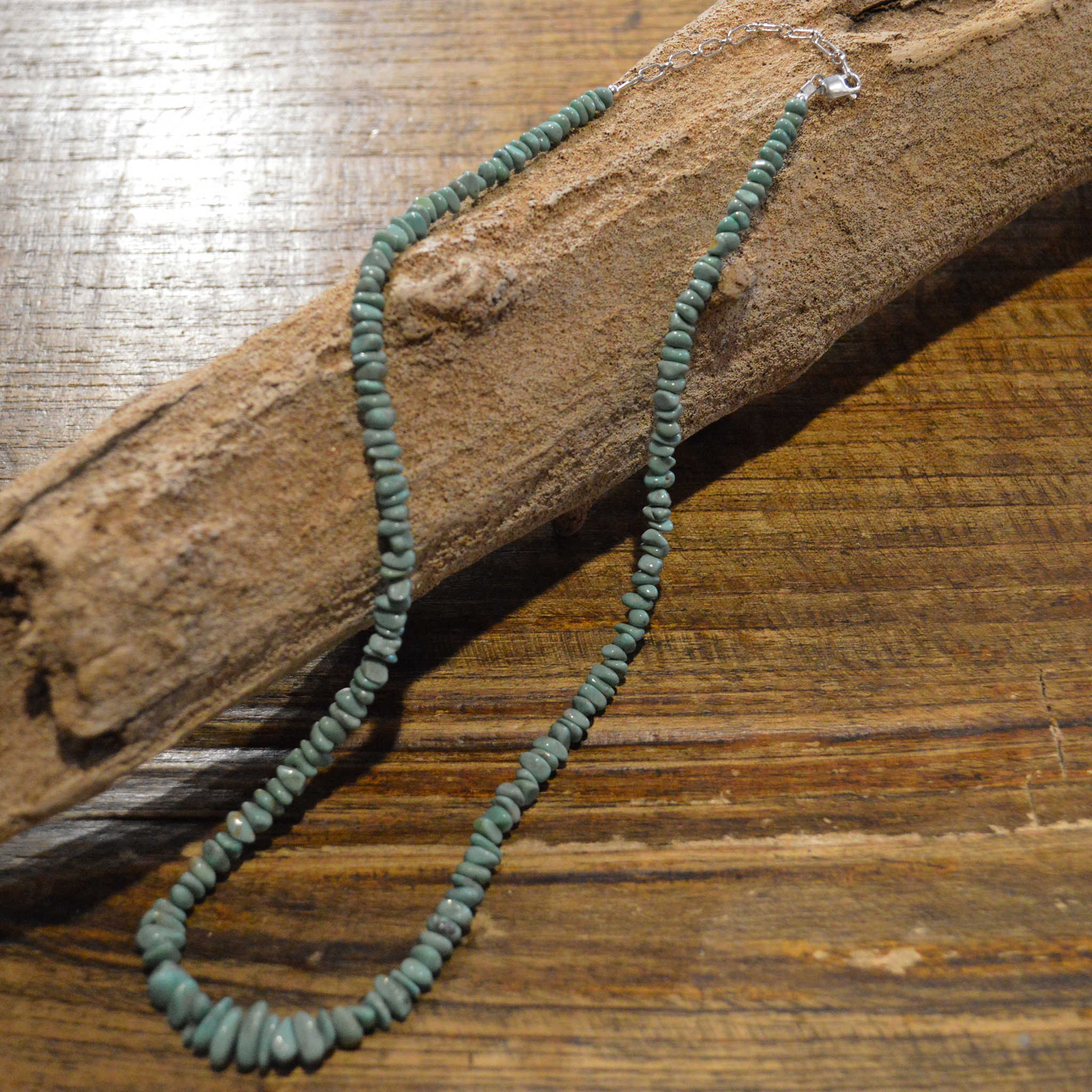 Indian jewelry インディアンジュエリー / Navajo Nugget Necklace ナヴァホナゲットネックレス (Sonoran Gold Turquoise ソロナンゴールド)