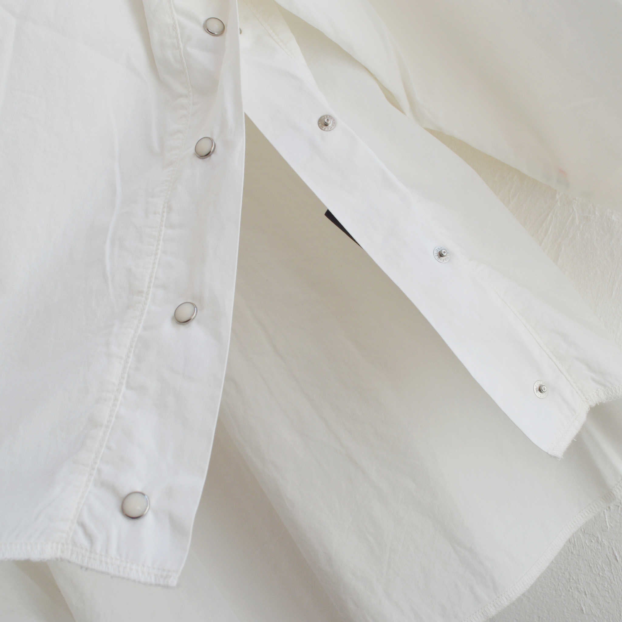 IMPRESTORE インプレストア / Dwayne | Basket Westren Shirts ドウェインバスケットウエスタンシャツ (WHITE ホワイト)