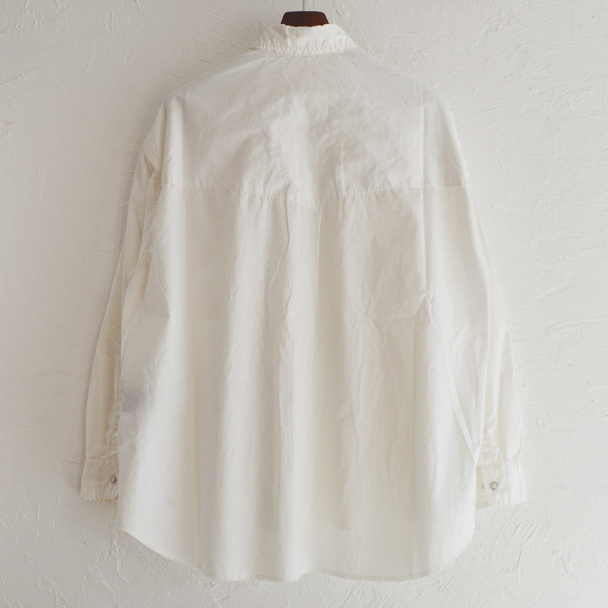 IMPRESTORE インプレストア / Dwayne | Basket Westren Shirts ドウェインバスケットウエスタンシャツ (WHITE ホワイト)