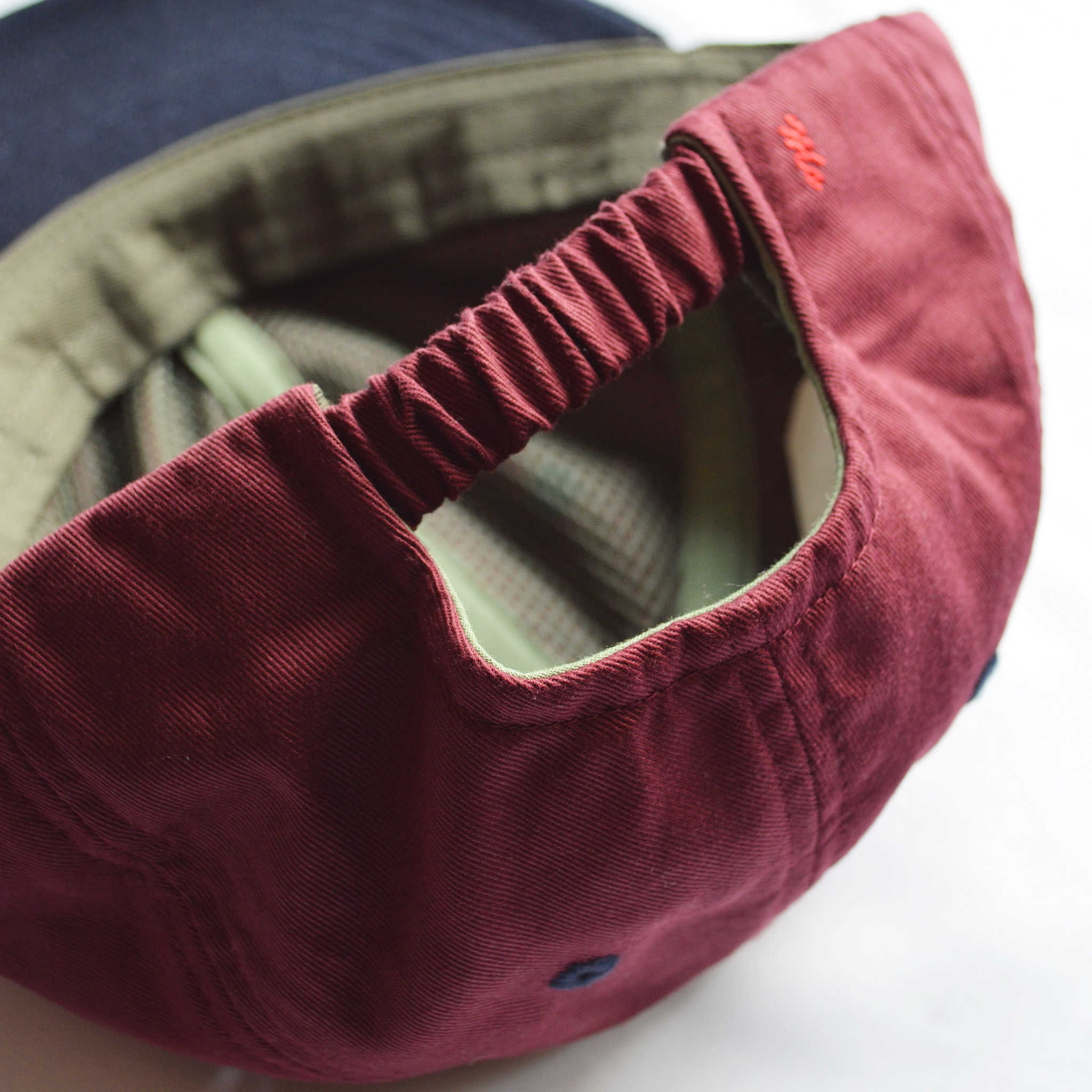 morno モーノ / COTTON WOOL CONBI CAP コットンウールコンビキャップ (BORDEAUX ボルドー)