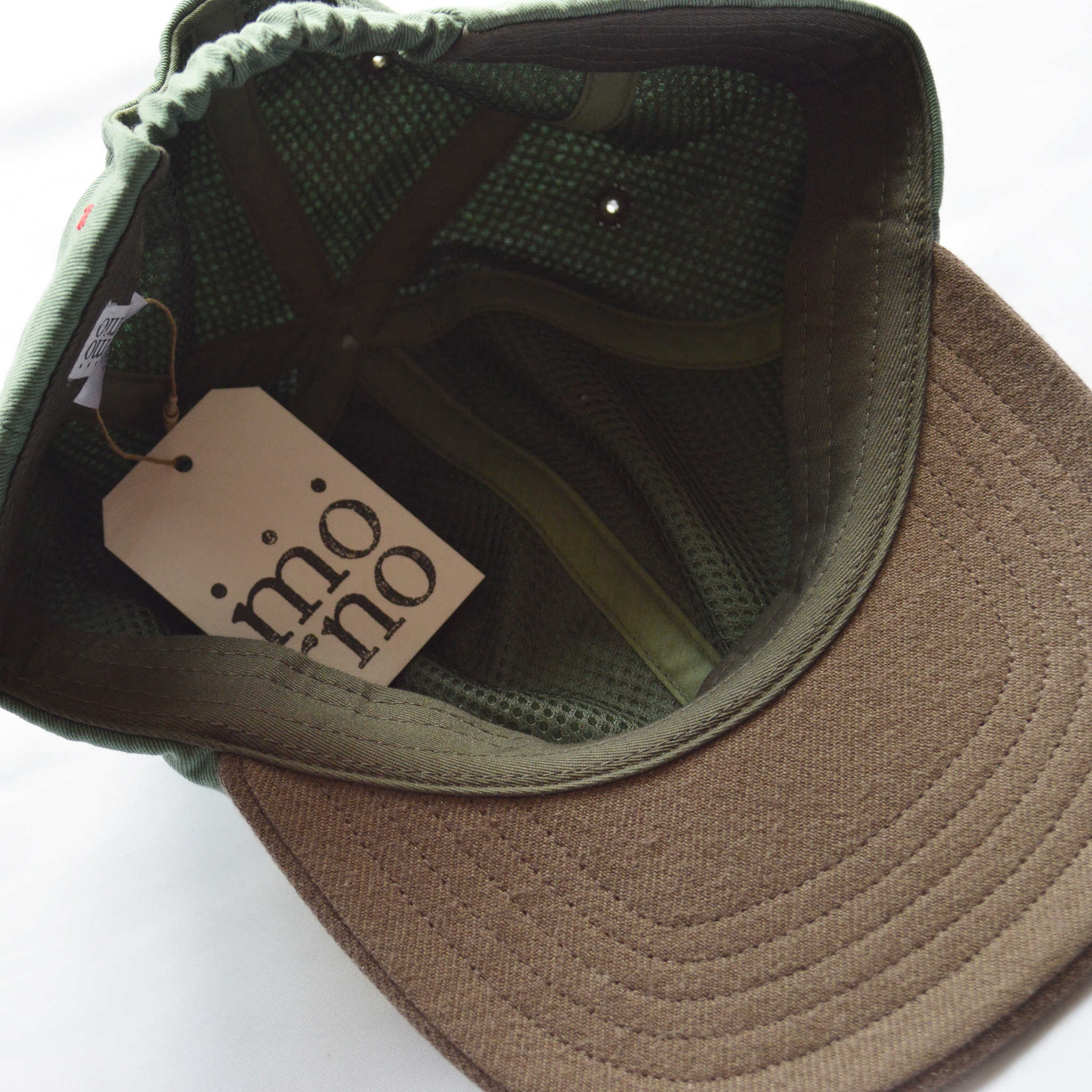 morno モーノ / COTTON WOOL CONBI CAP コットンウールコンビキャップ (GREEN グリーン)